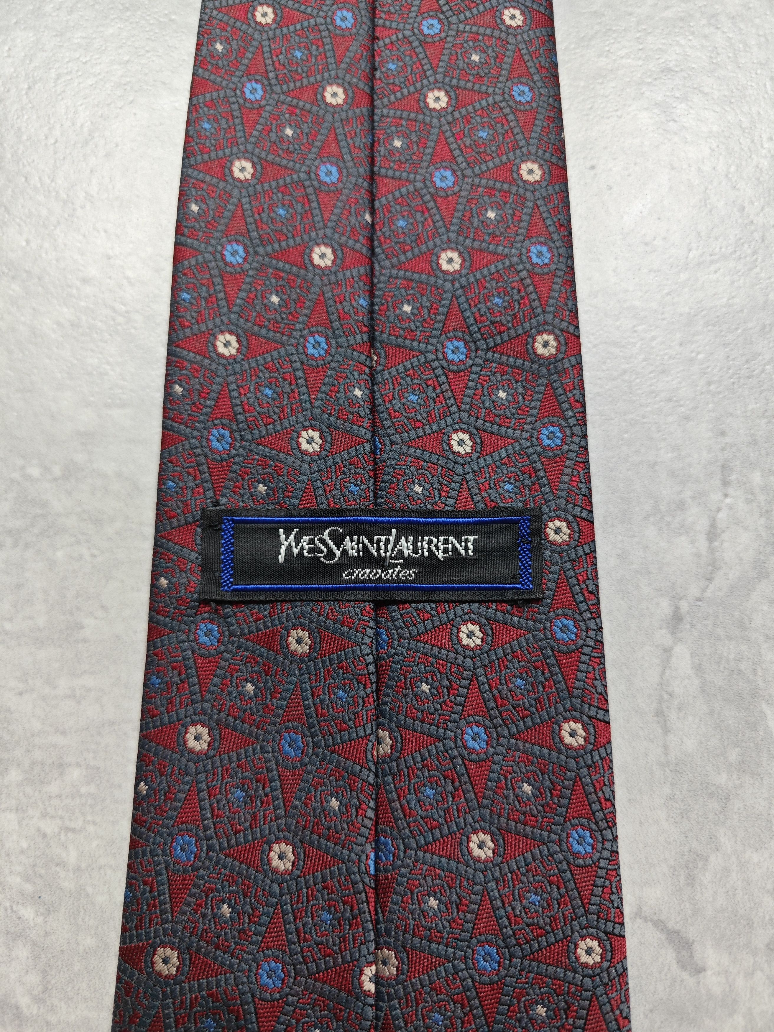 Yves Saint Laurent Yves Saint Laurent Vintage Silk Tie Size ONE SIZE - 4 Thumbnail