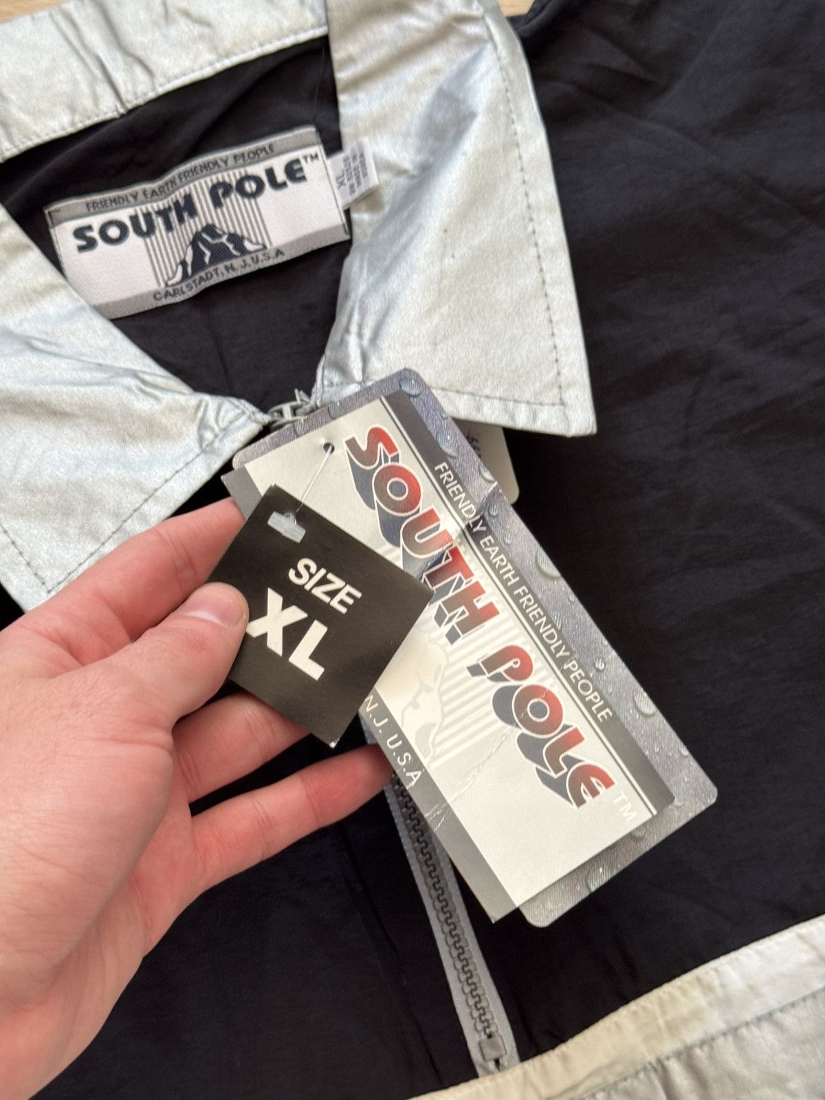 Southpole Vintage 90’s Southpole Rap y2k Silver Polo Shirt and Shorts Size US 36 / EU 52 - 4 Thumbnail