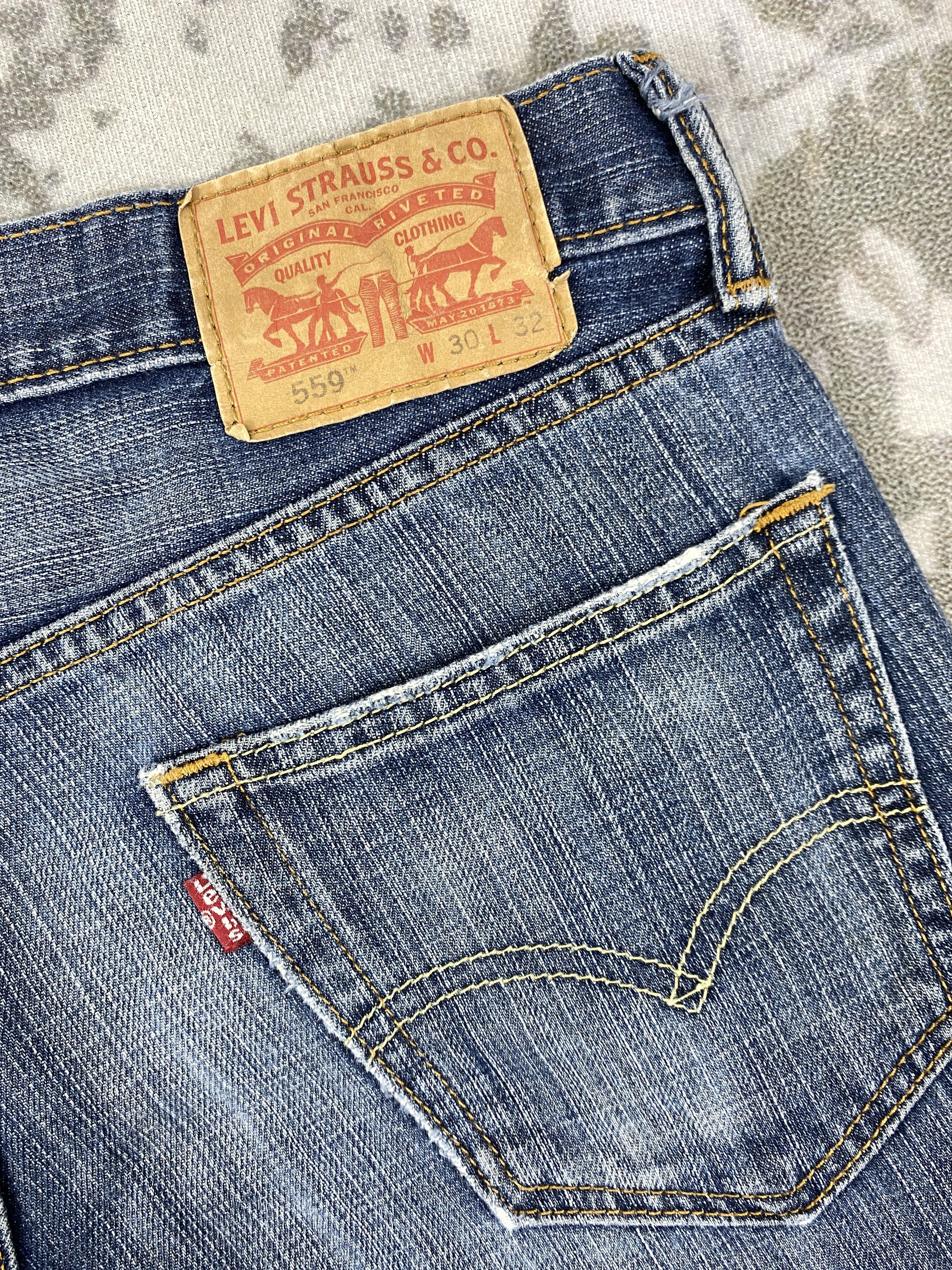 Levi's Distressed Blue Vintage Levi's 559 32x32.5 Denim -JN1969 Size US 32 / EU 48 - 14 Thumbnail