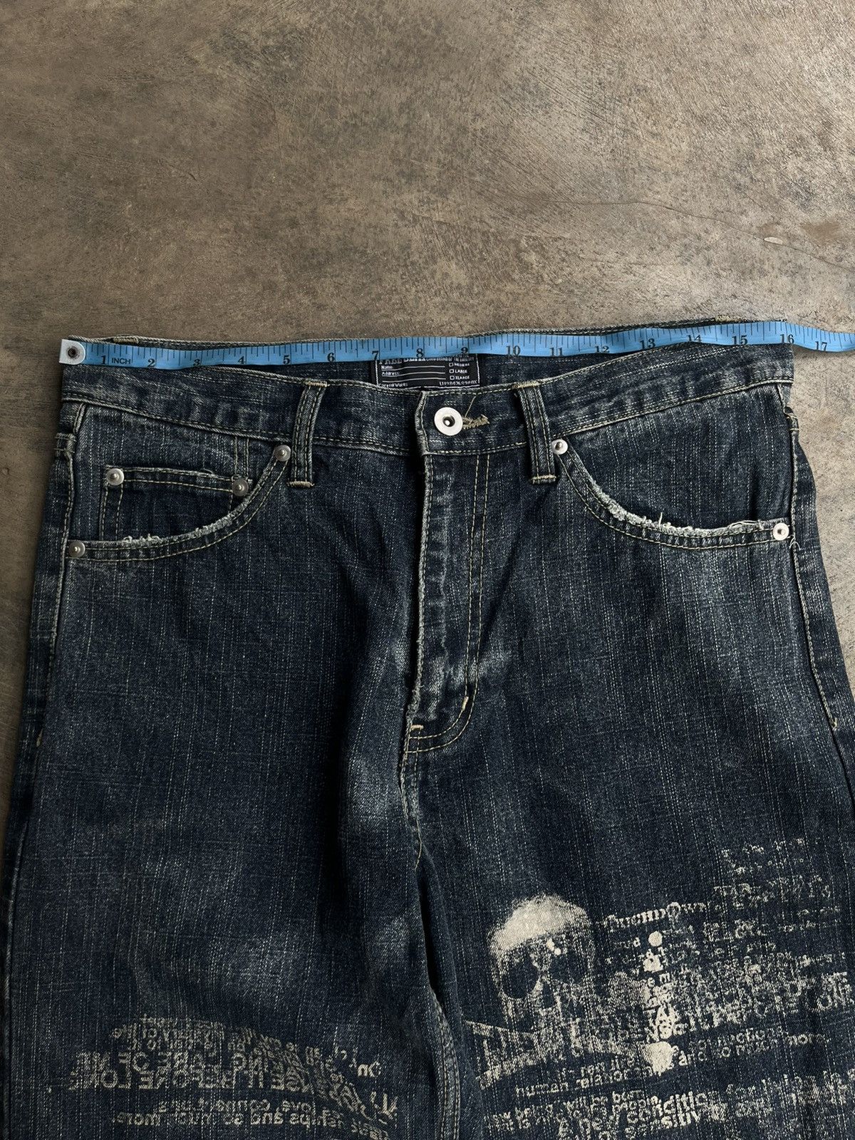 If Six Was Nine JAPANESE FREEBEAT POEM PUNK DENIM SEDITIONARIES GOTHIC STYLE Size US 32 / EU 48 - 12 Thumbnail