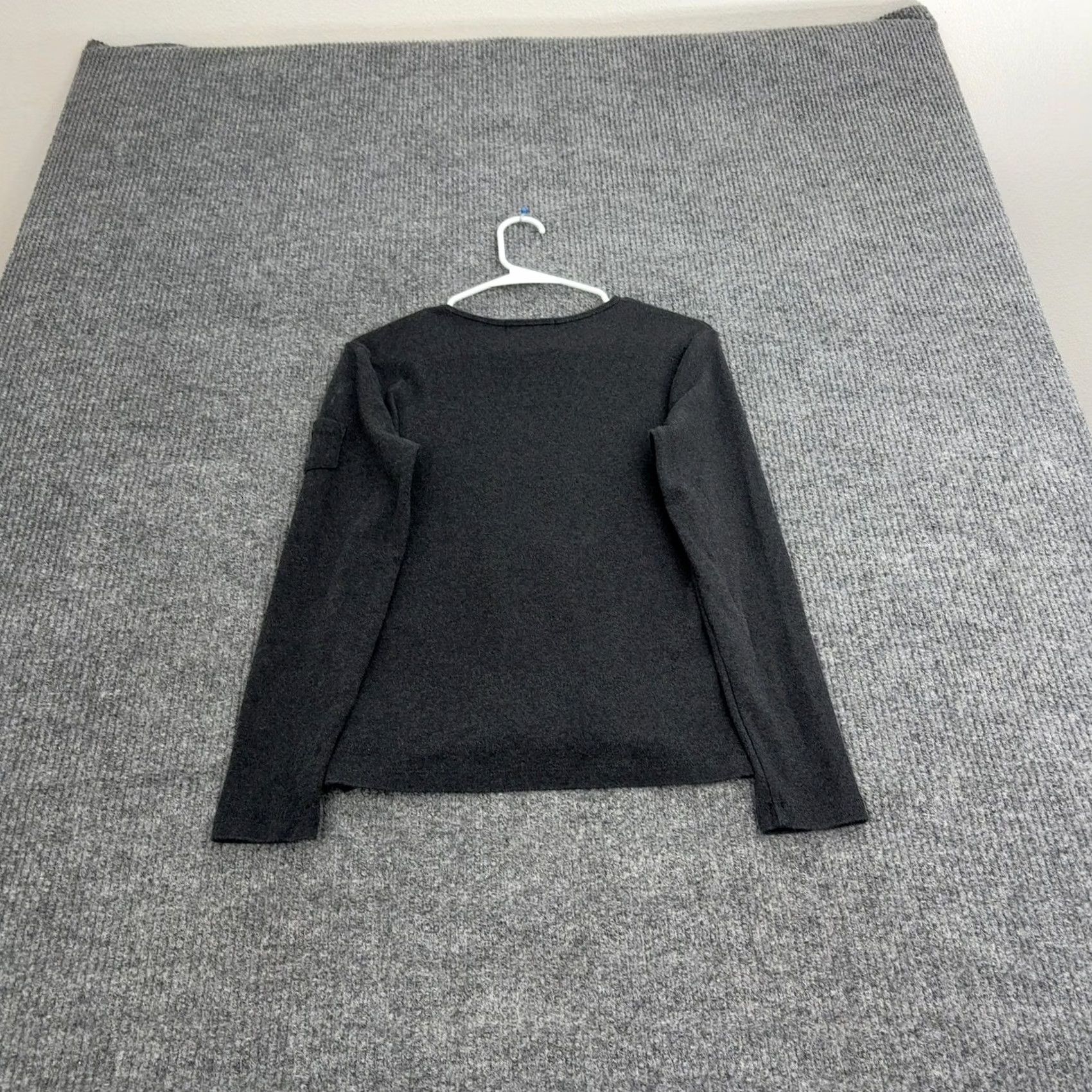 Ralph Lauren Lauren Ralph Lauren Top Womens M Gray Cotton Long Sleeve Pocket Casual Classic Shirt Ladies M Gray Pocket Size M / US 6-8 / IT 42-44 - 6 Thumbnail