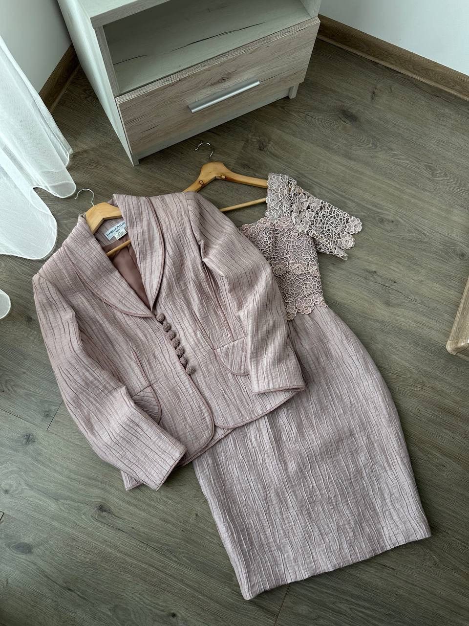 Japanese Brand × Vintage Vintage Isabelle Allard Linen Dress and Blazer Suit Size M / US 6-8 / IT 42-44 - 14 Thumbnail