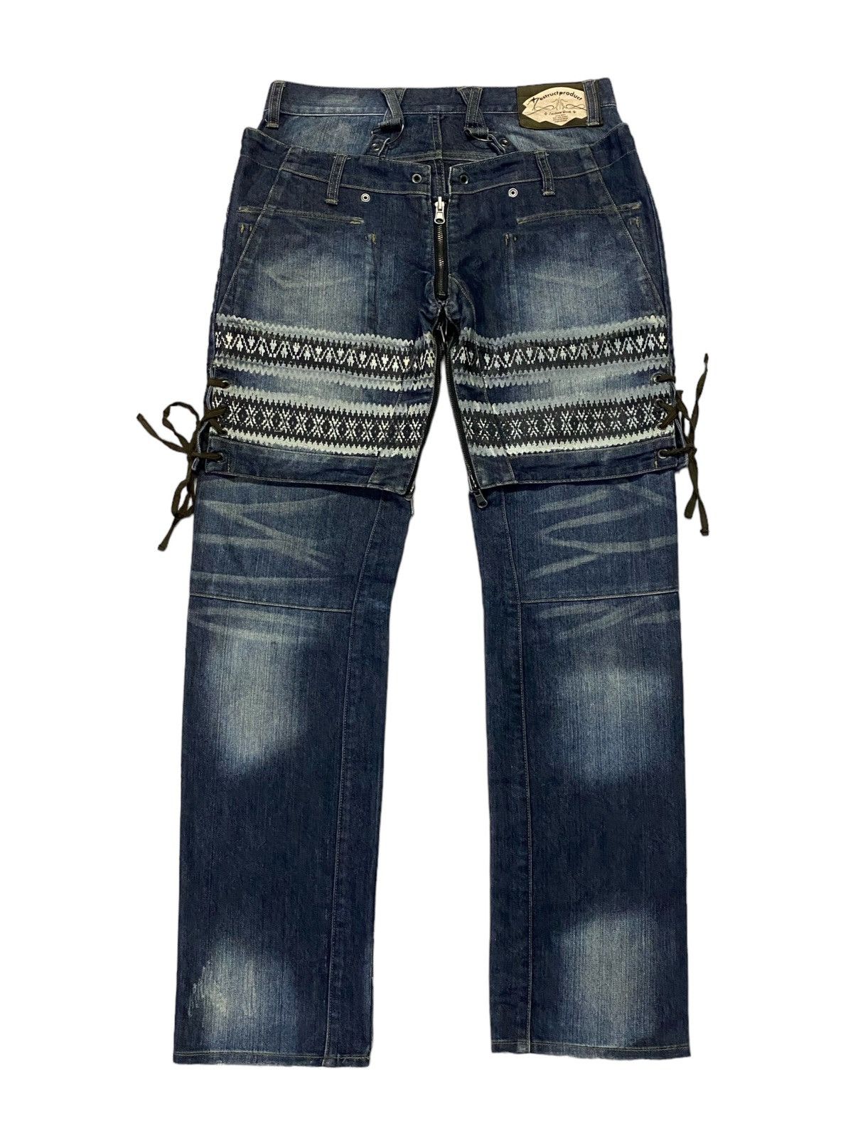 Japanese Brand × PPFM Hot‼️PPFM Double Thighs Can Be Turned Backwards Denim Size US 32 / EU 48 - 4 Thumbnail