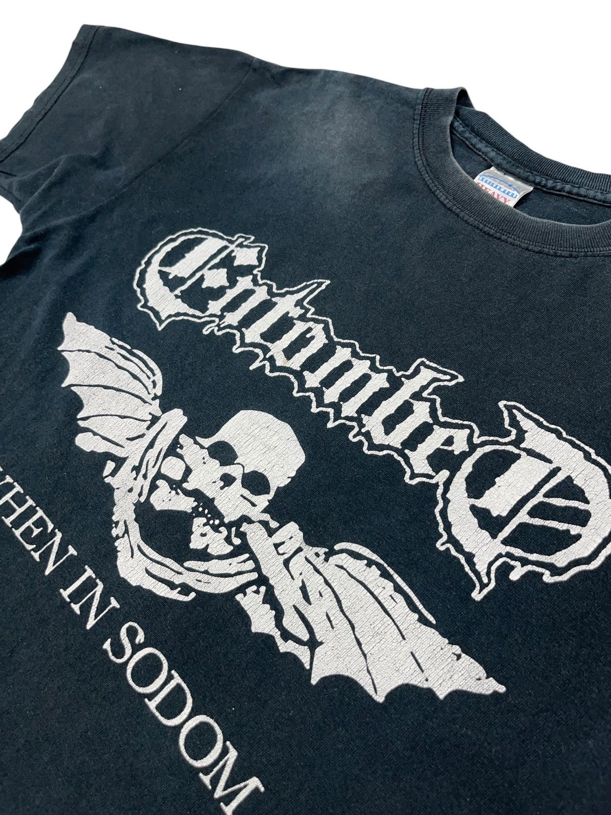 Band Tees Vintage 00s Entombed When in Sodom Faded T-shirt Size US M / EU 48-50 / 2 - 5 Thumbnail