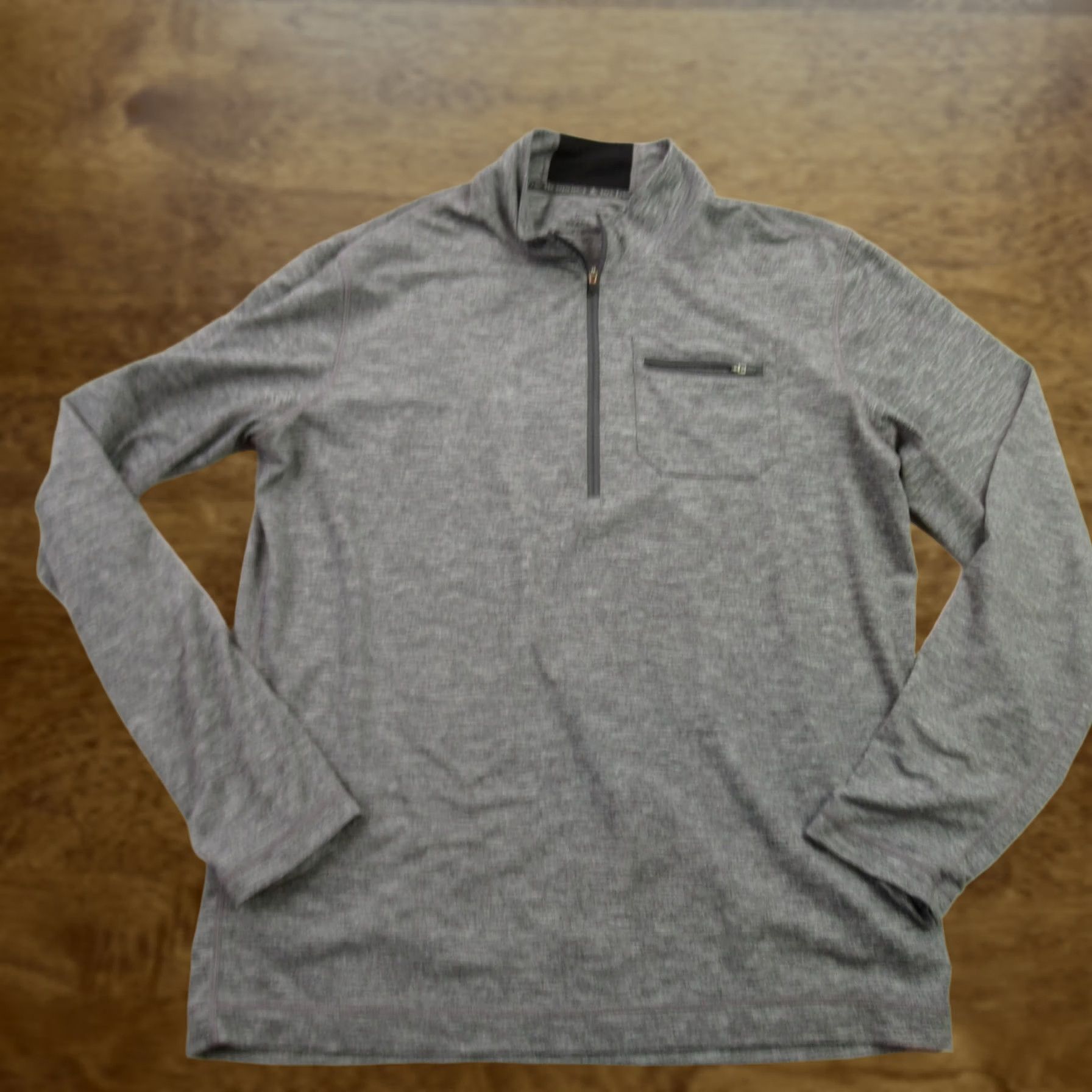 Prana prAna Sweater Mens Large Long Sleeve 1/4 Zip Pullover Outdoor Pocket Gray Size US L / EU 52-54 / 3 - 1 Thumbnail
