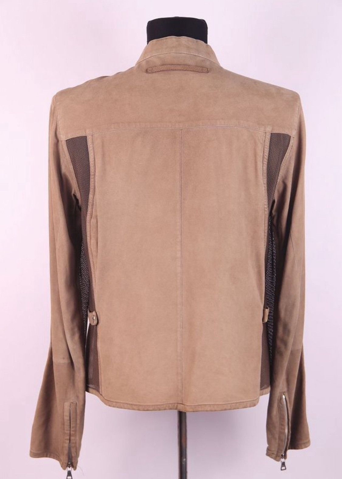 Prada Prada Leather Suede Racing Jacket Brown Size US L / EU 52-54 / 3 - 2 Thumbnail