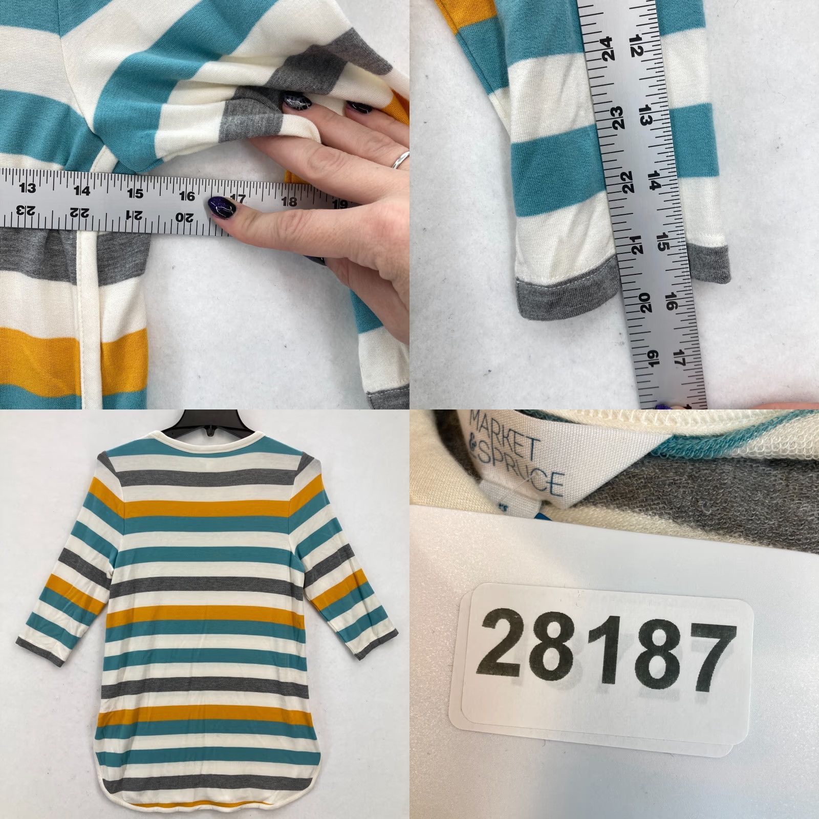 Market Market & Spruce Zansia Knit Top Women's XS Striped NWT NWT XS Multicolor Knit Top Size XS / US 0-2 / IT 36-38 - 8 Thumbnail