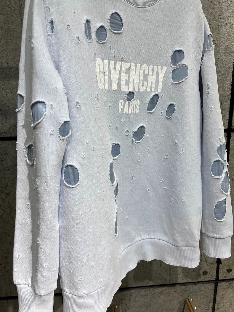Givenchy Givenchy Ripped blue hoodie, size XS Size US XS / EU 42 / 0 - 4 Thumbnail