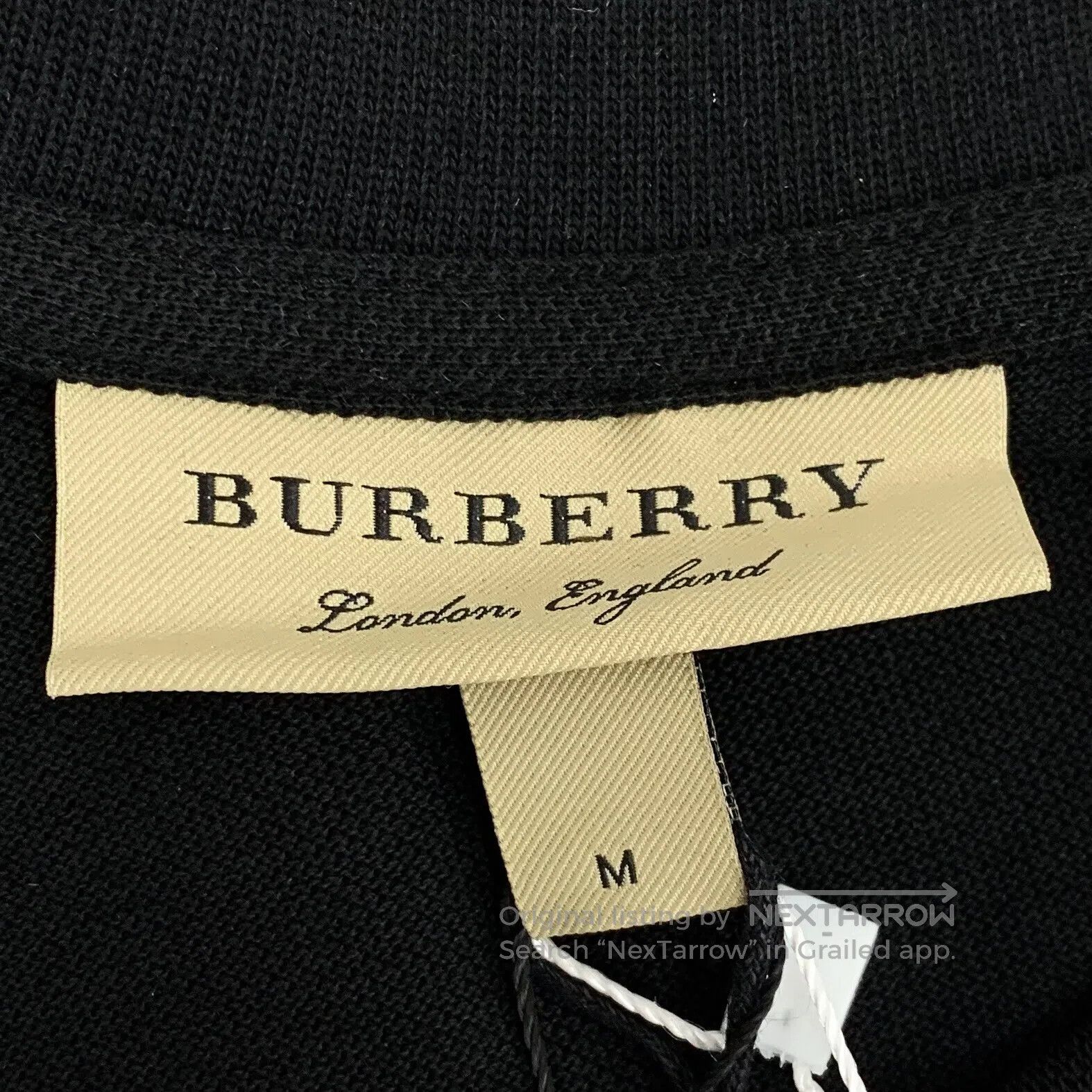 Burberry Burberry Black cotton polo shirt with knight horse embroid Size US M / EU 48-50 / 2 - 5 Thumbnail
