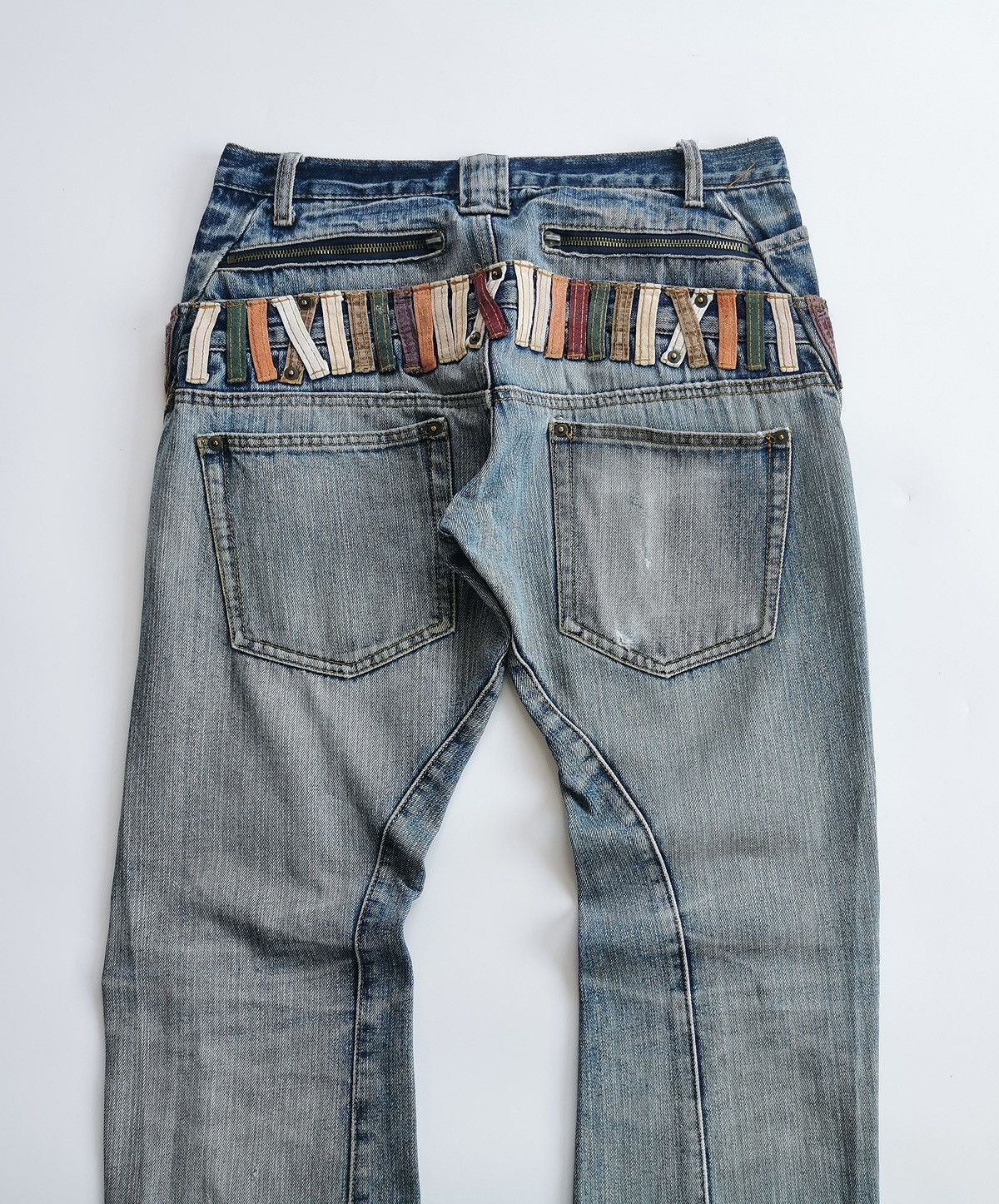14th Addiction BreathMint Zipper Thrashed Distressed Jeans Size US 31 - 5 Thumbnail