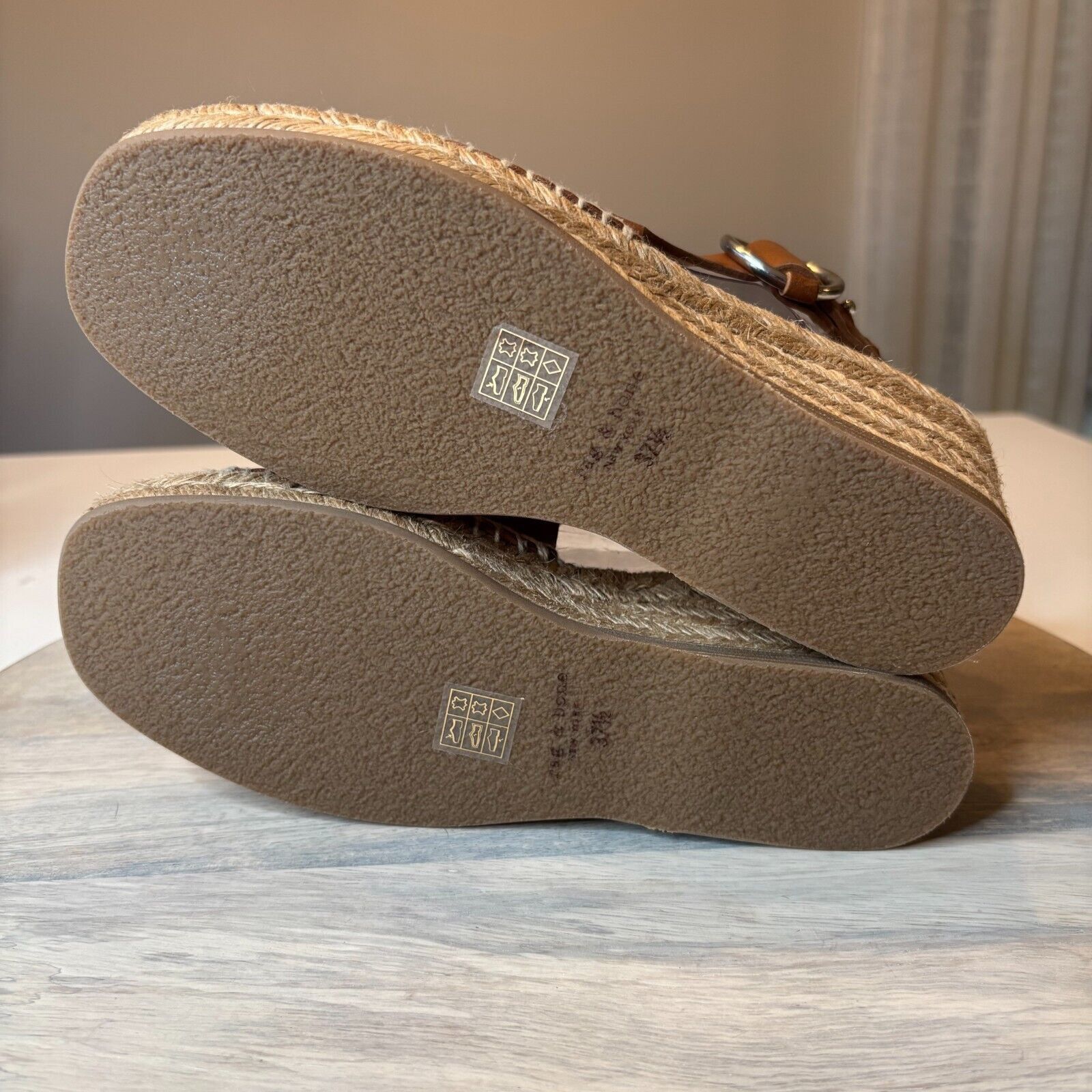 Rag & Bone Rag & Bone Espadrille Leather Wedge Sandals US Size 7.5 Size US 7.5 / IT 37.5 - 10 Thumbnail