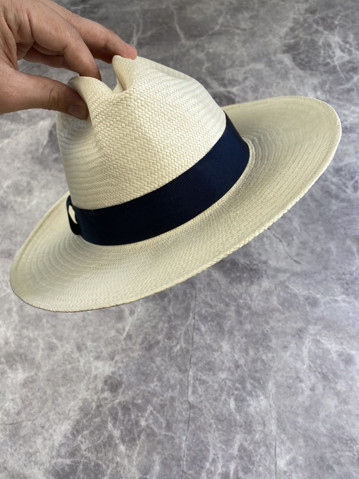 Alfred Dunhill Alfred Dunhill Genuine Panama Hat Championship Hand Woven Size ONE SIZE - 10 Thumbnail