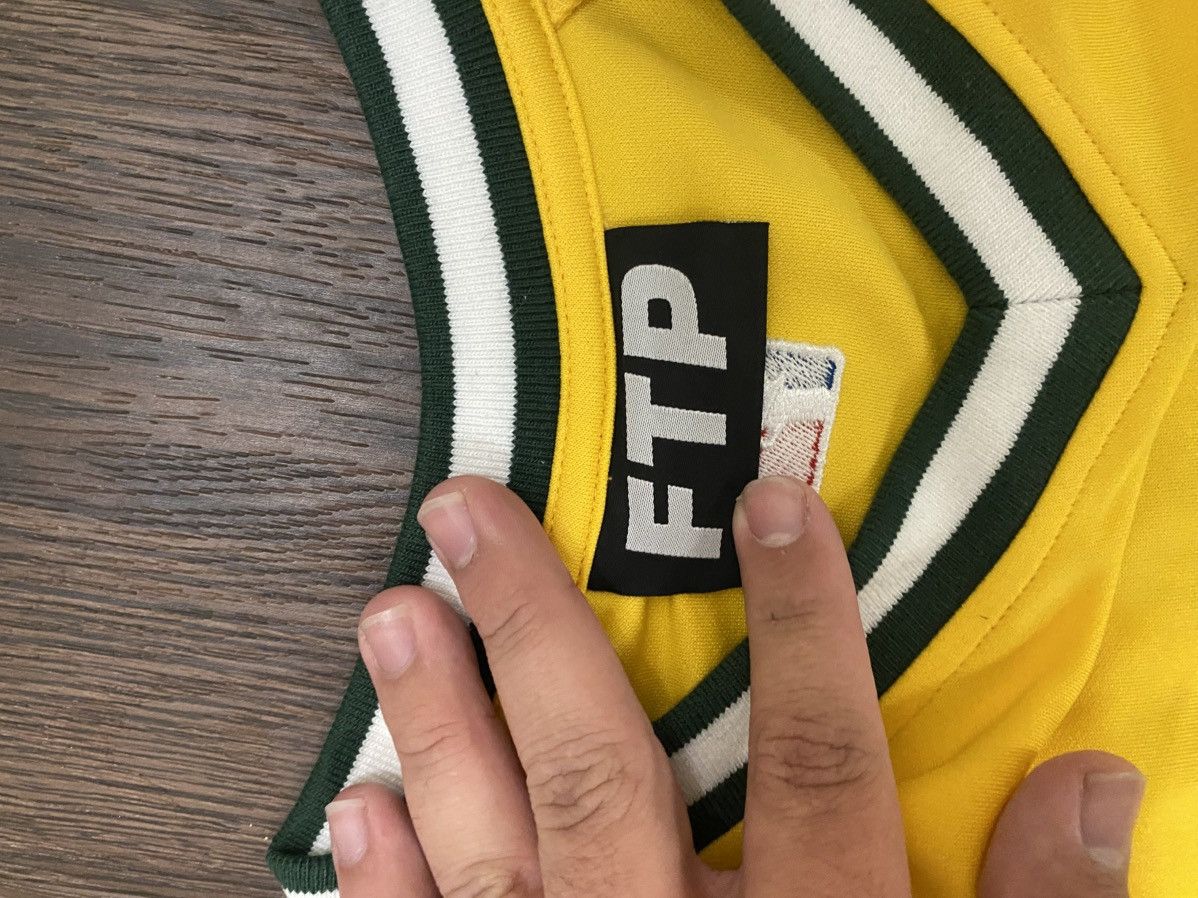 Fuck The Population FTP Script Pullover Baseball Jersey (YELLOW) Size US XL / EU 56 / 4 - 3 Thumbnail