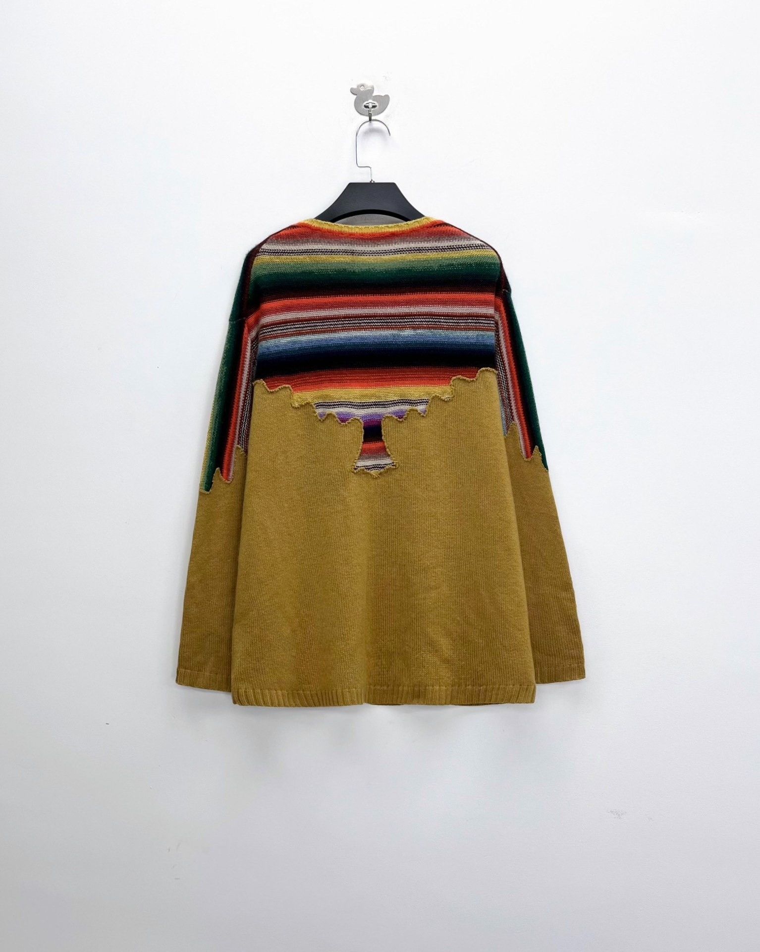 Dior Dior Rainbow Stripe Paneled Beige Cashmere Sweater Size US S / EU 44-46 / 1 - 2 Thumbnail