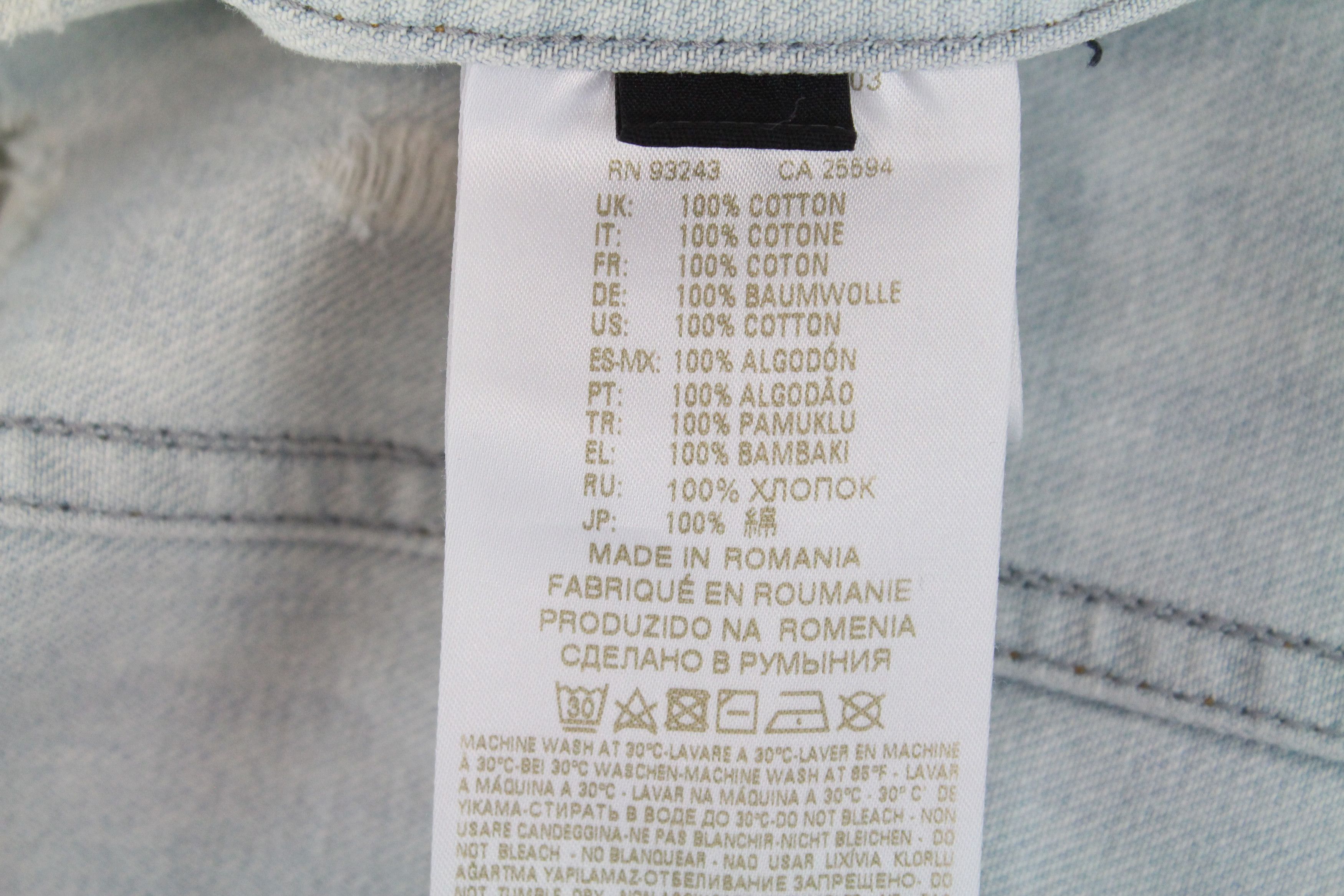 Diesel DE-VISTY 069AV S Blue Washed Cotton Ripped Jacket 55632 Size S / US 4 / IT 40 - 7 Thumbnail