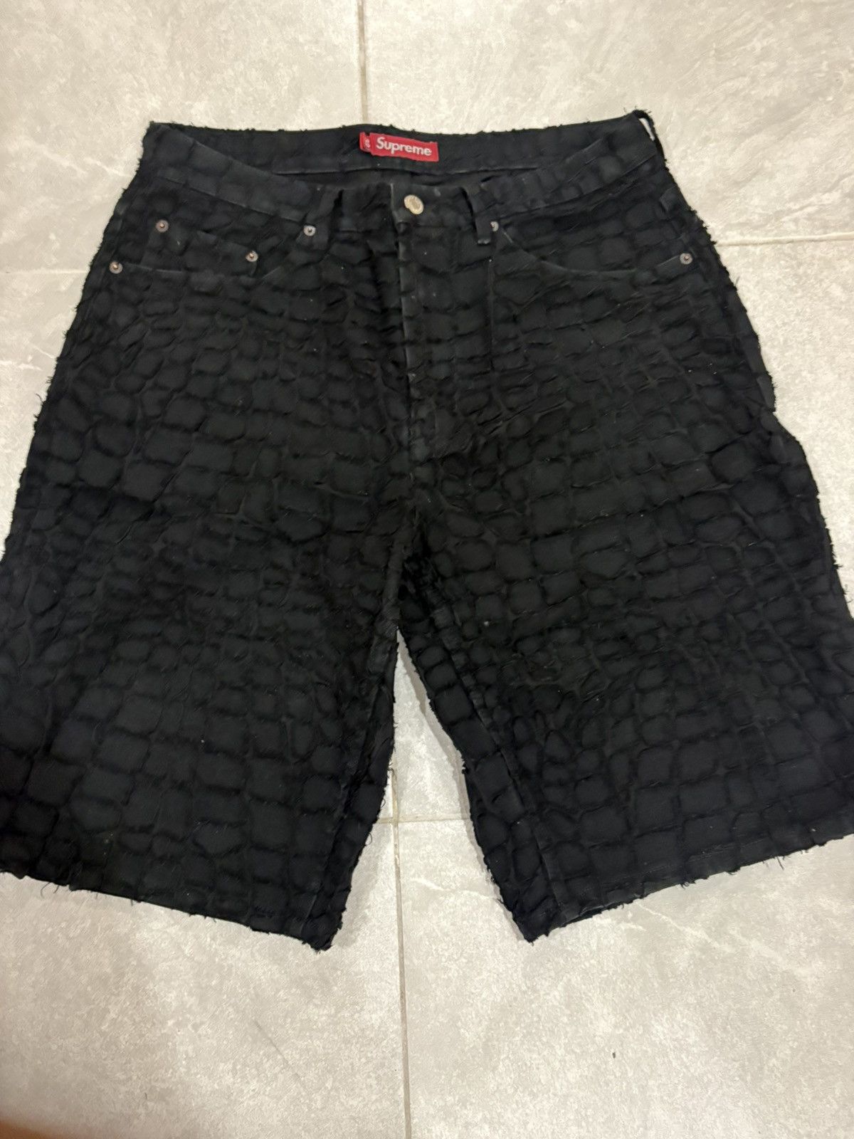美品】Supreme Fuck Em!Sweatshort Navy サイズS Supreme Fuck Em