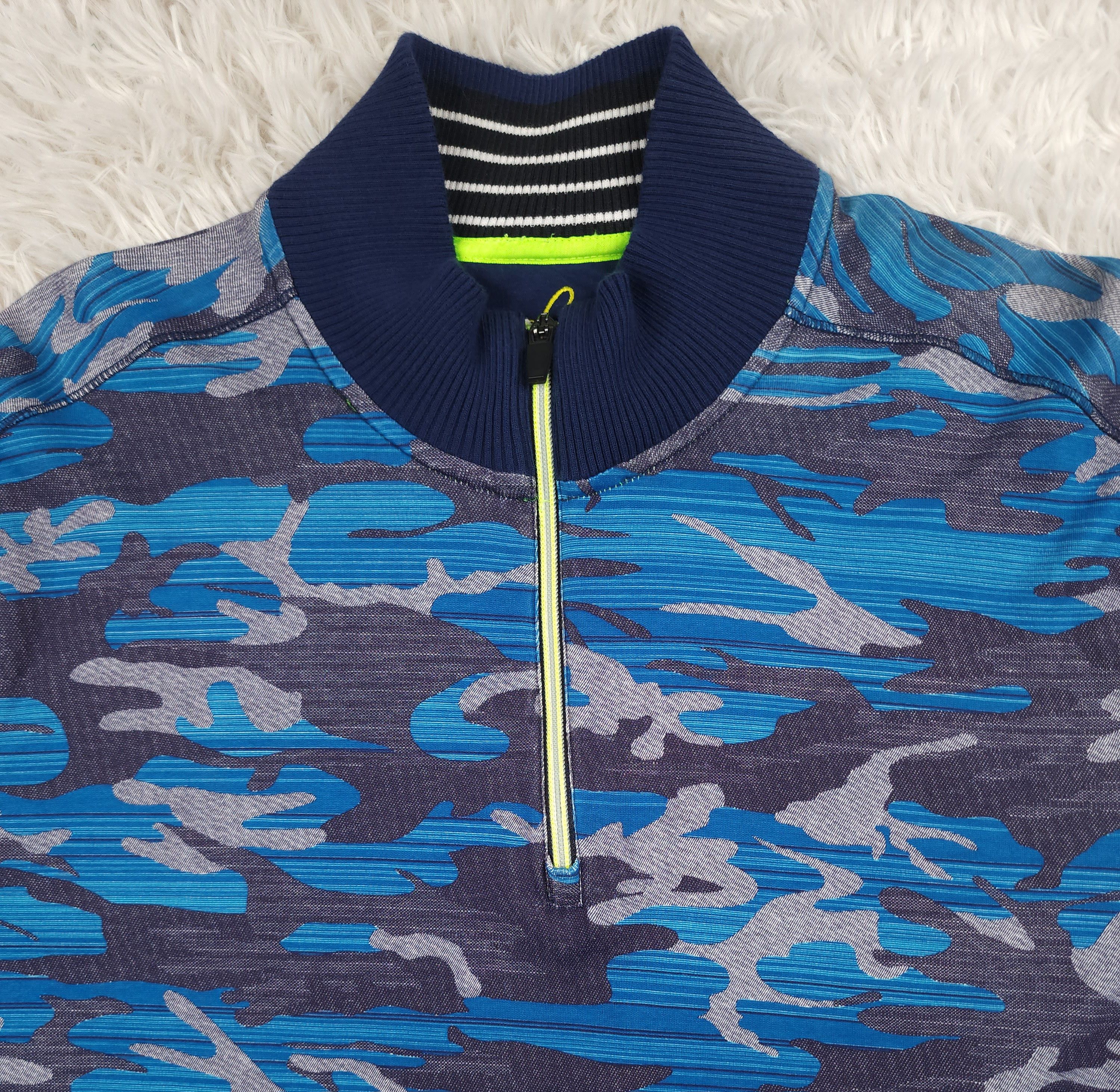 Robert Graham Robert Graham 1/4 zip blue cammo sport sweater Size US M / EU 48-50 / 2 - 4 Thumbnail