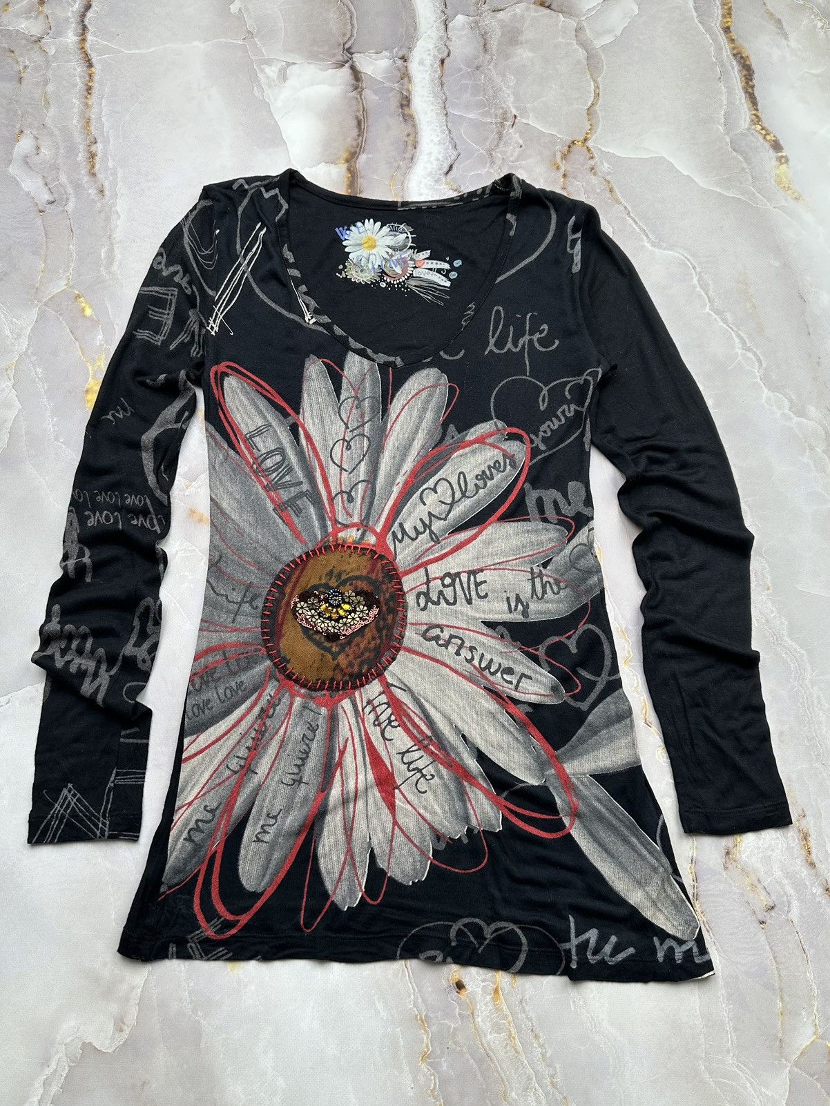 Desigual Desigual Printed Long Sleeve Size XS / US 0-2 / IT 36-38 - 1 Thumbnail