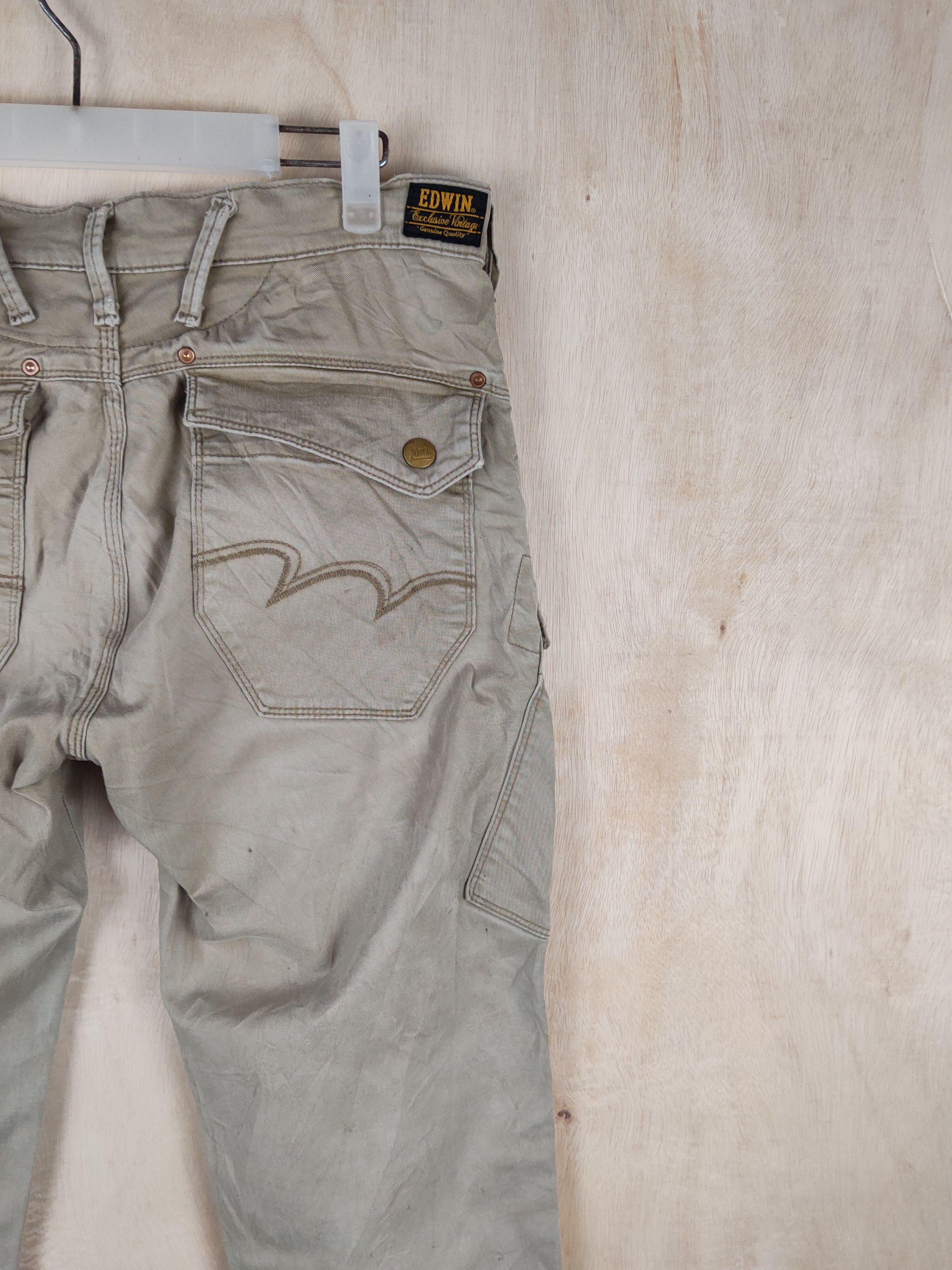 Edwin Edwin Beige Faded Multipocket Tactical Cargo Pants #S2446 Size US 31 - 11 Thumbnail