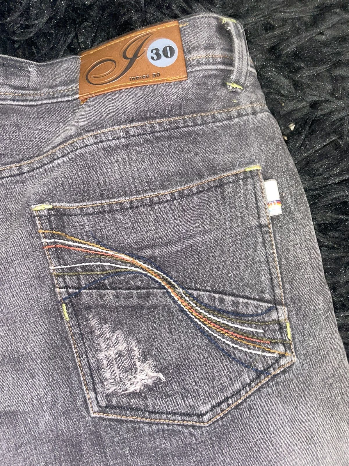 Vintage Vintage Indigo Black Denim Shorts Size US 36 / EU 52 - 3 Thumbnail