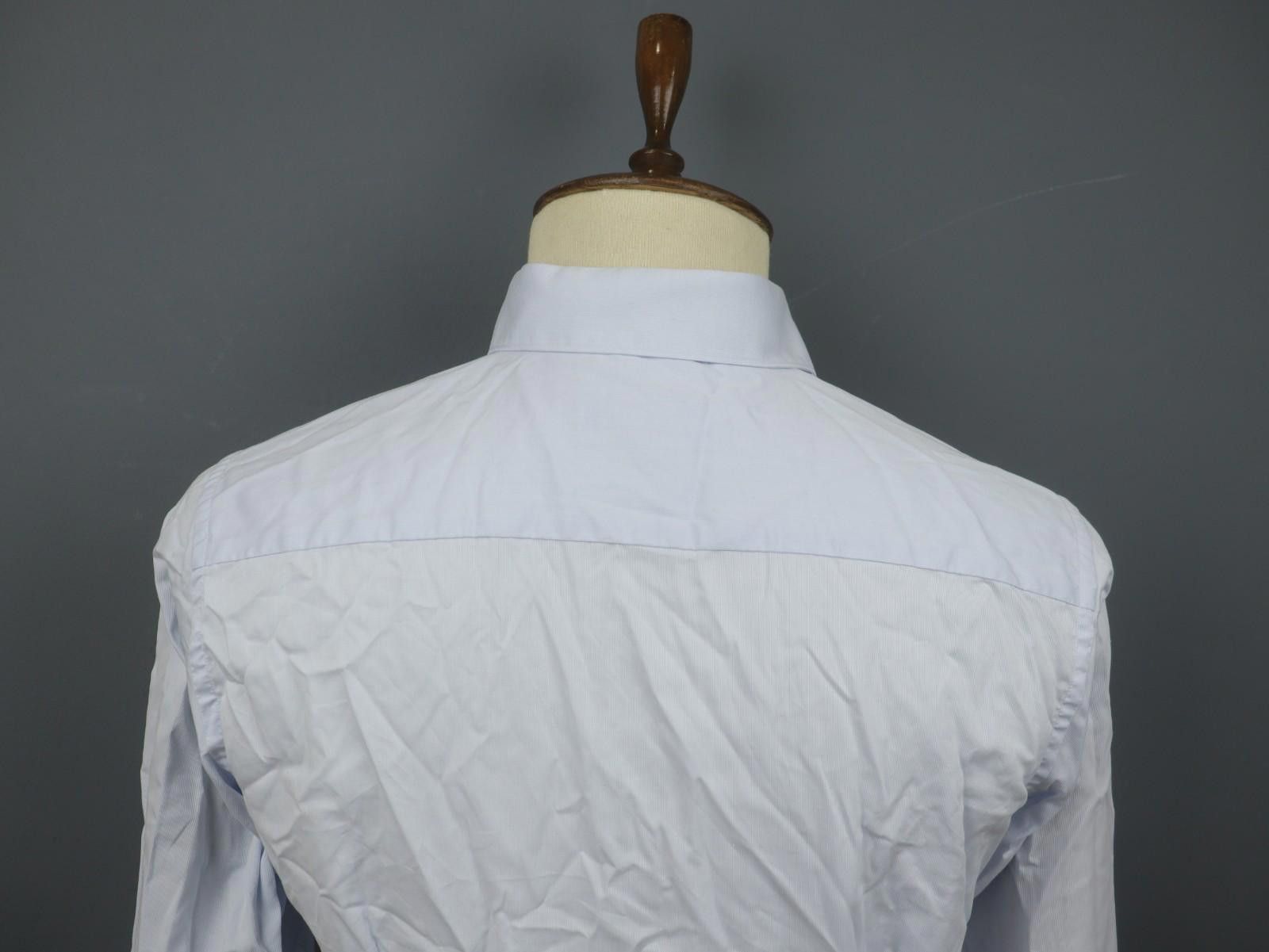 Eton Eton Blue 100% Cotton Collared Dress Shirt Size 40 Size 38R - 8 Thumbnail