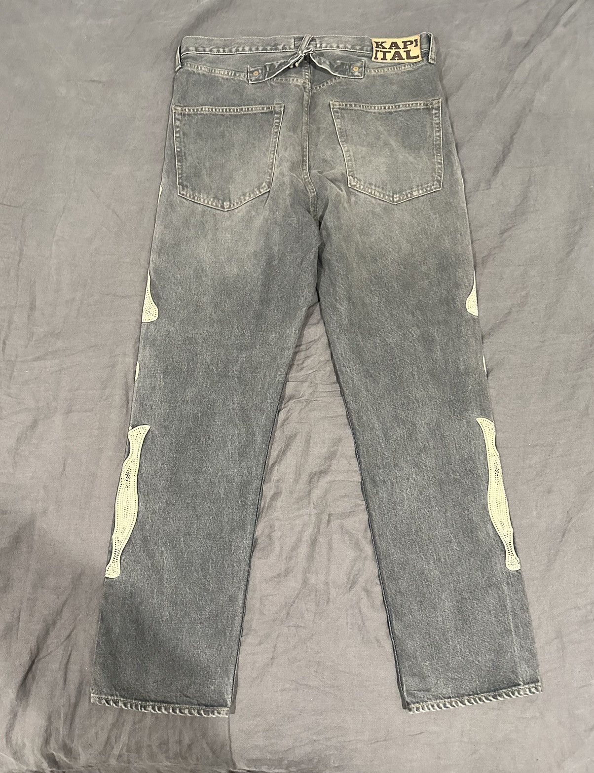 Kapital Kapital Slim-Fit Embroidered Denim Jeans Size US 34 / EU 50 - 2 Thumbnail