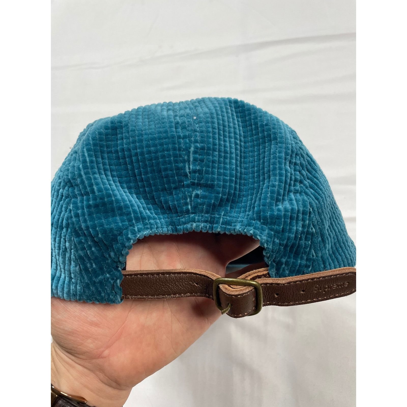 Supreme Supreme Blue Suede Cap OS Size ONE SIZE - 2 Thumbnail
