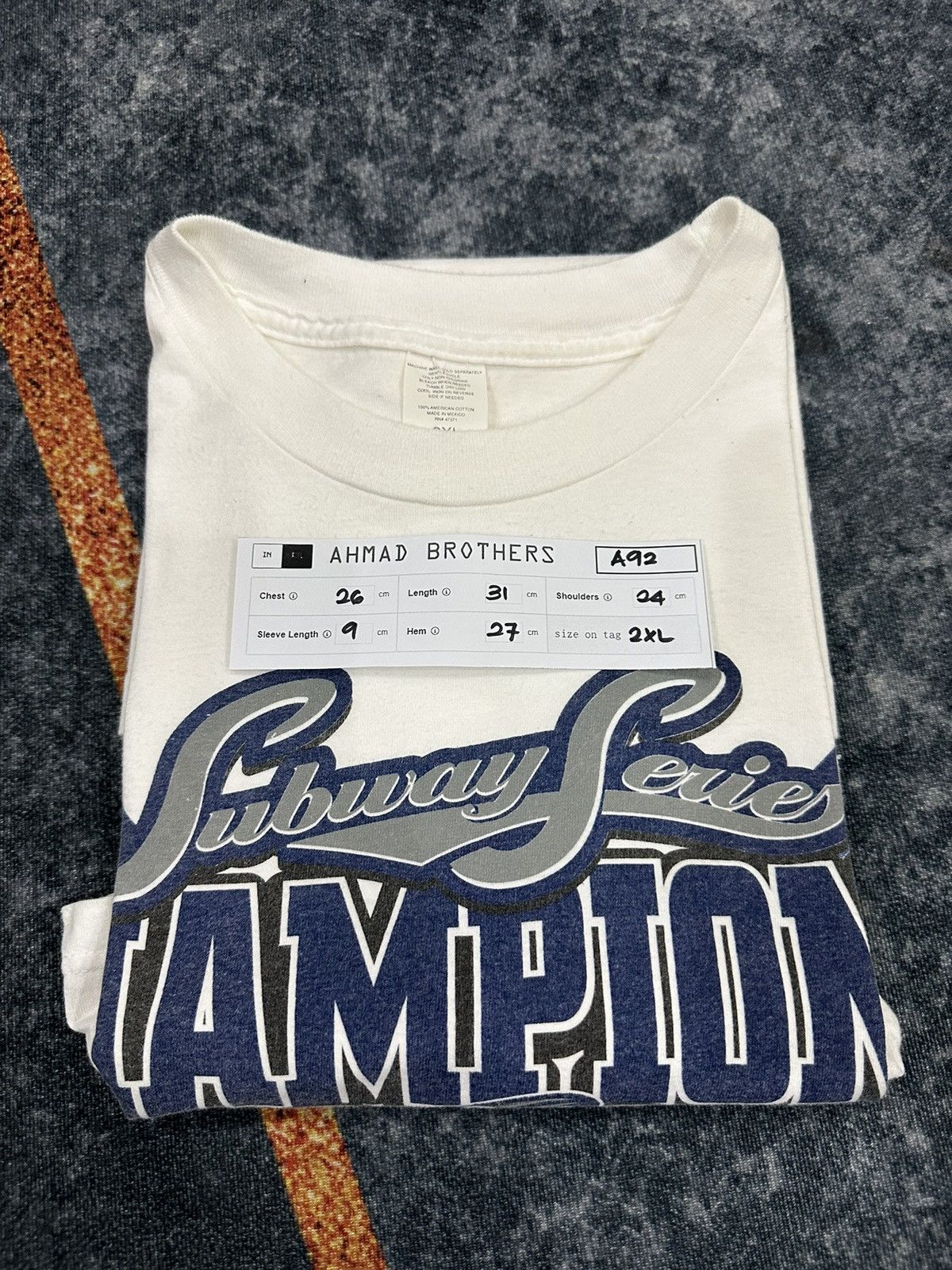 MLB × Sports Specialties × Vintage Vintage New York Yankees Champions 2000 Subway Series A92 Size US XXL / EU 58 / 5 - 12 Thumbnail