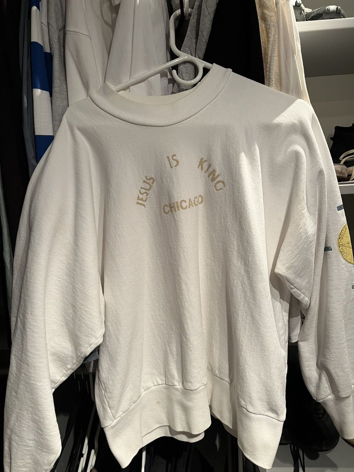 Kanye West Chicago Jesus is King pullover sweater Size US M / EU 48-50 / 2 - 3 Thumbnail
