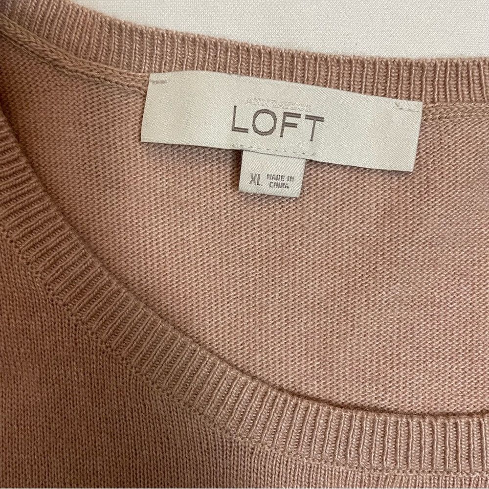 Loft Loft Beige Grey Stripes Soft Sweater Size XL Size XL / US 12-14 / IT 48-50 - 9 Thumbnail