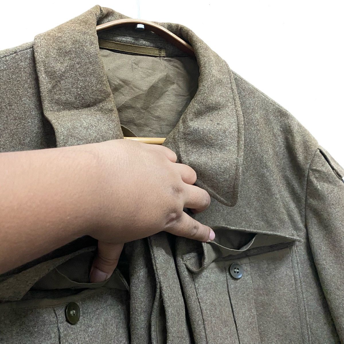 Other OG Vintage 60's HCH. MUERMANN K.G. Military Wool Army Size US L / EU 52-54 / 3 - 7 Thumbnail