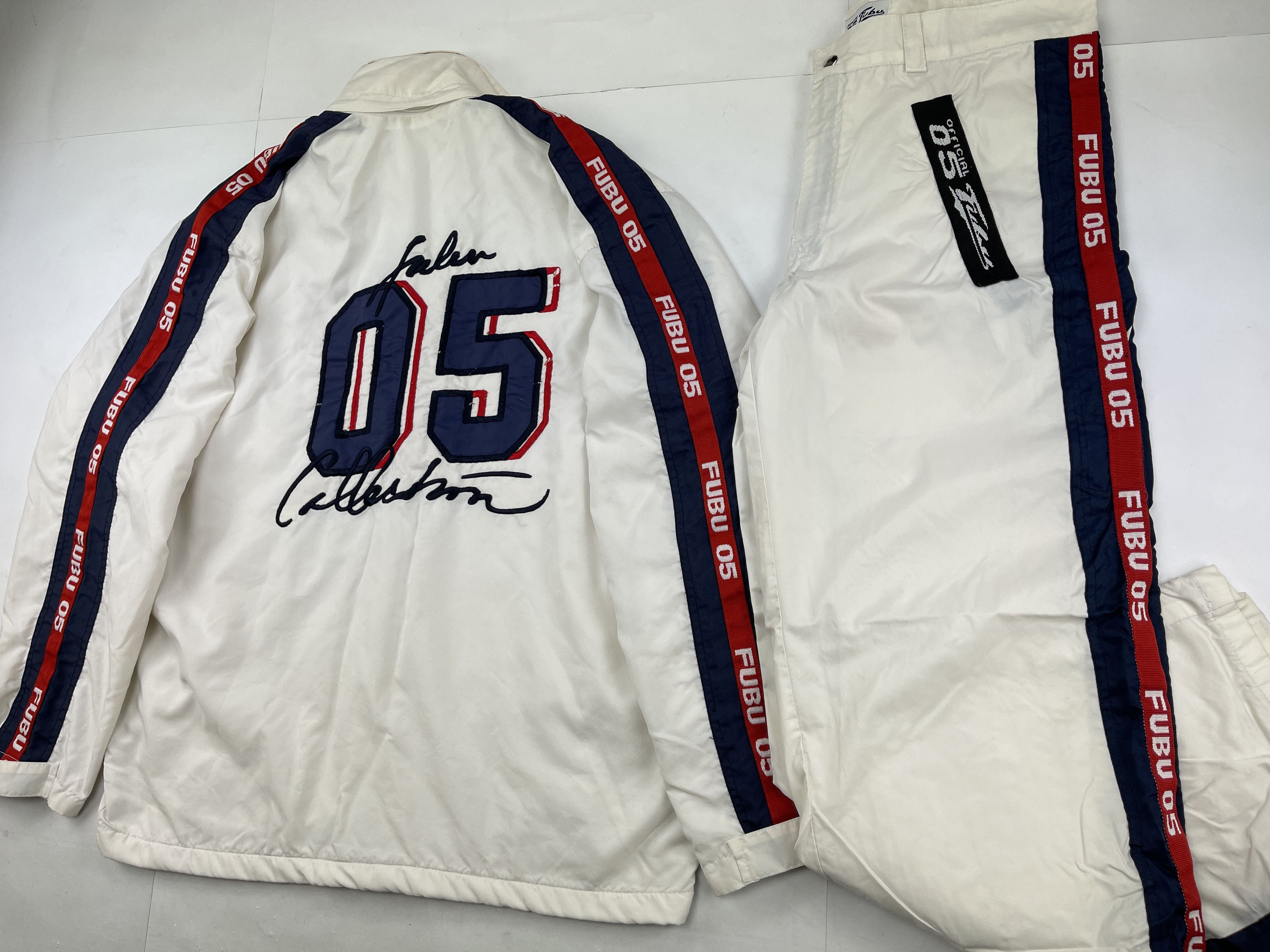 Fubu FUBU tracksuit, baggy track suit jacket and pants set 90s L Size US L / EU 52-54 / 3 - 4 Thumbnail