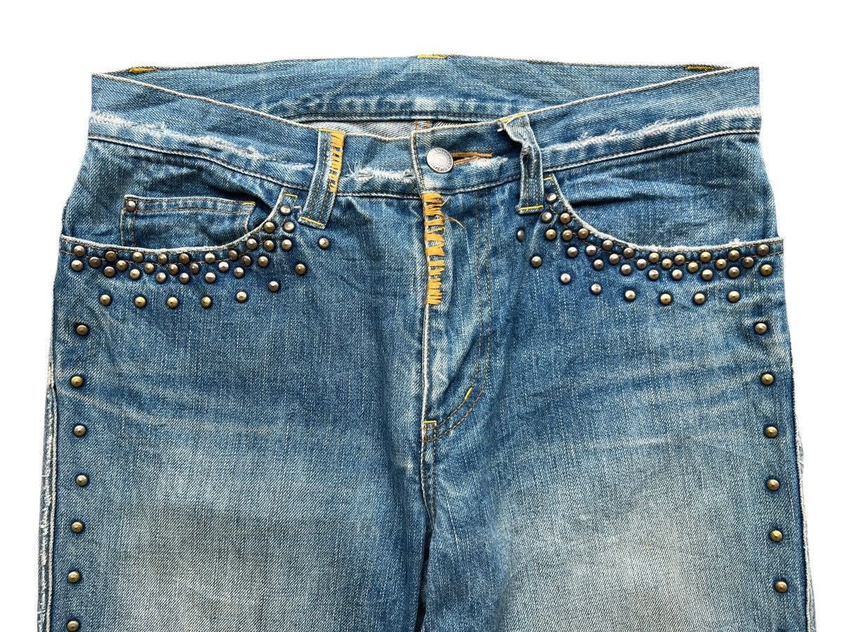 Katharine Hamnett London Vintage Katherine Studded Denim Jeans 30x33 Size 30" / US 8 / IT 44 - 6 Thumbnail