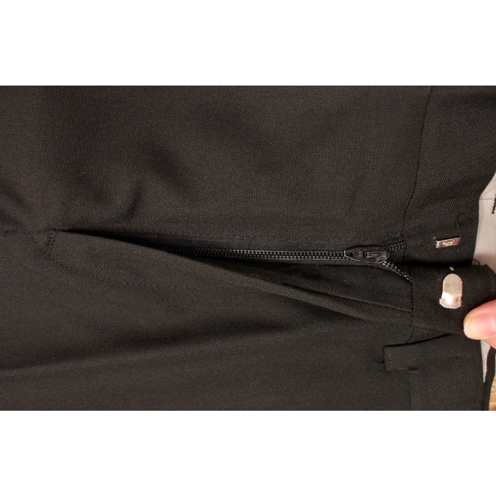 Vintage VINTAGE Men's VTG 1950s 60s NOS Black Tapered Drop Loop Pants 32x28 Size US 32 / EU 48 - 6 Thumbnail