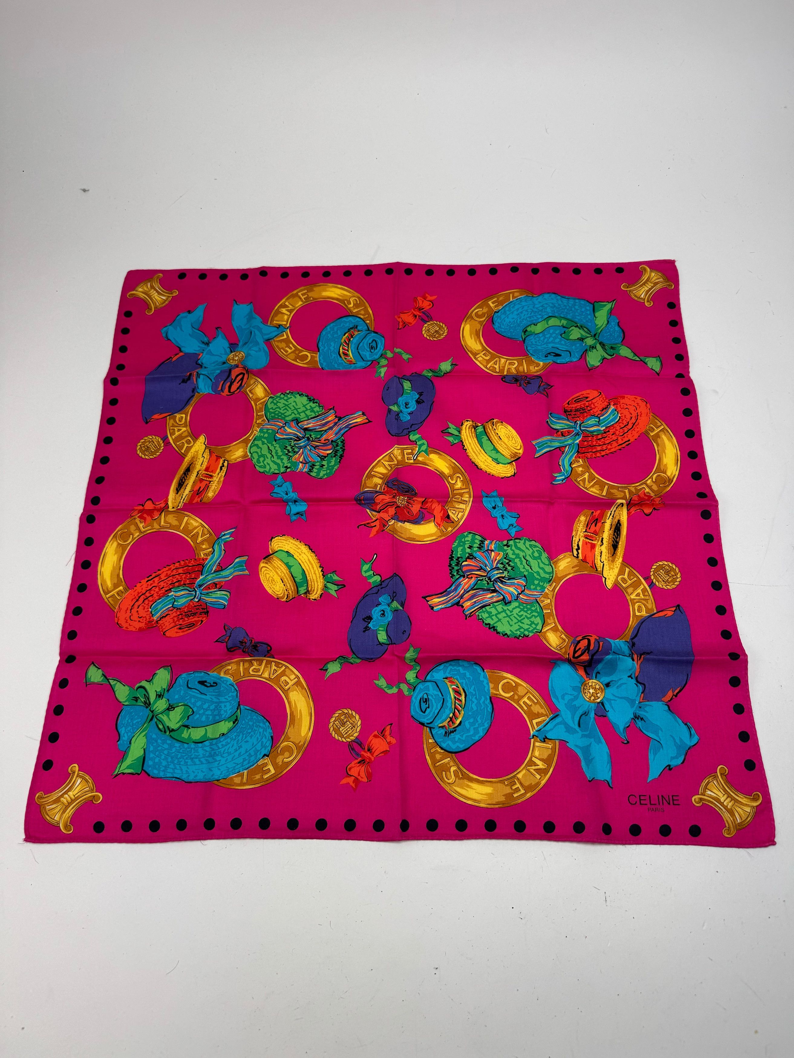 Other Vintage Celine Scarf Pink Size ONE SIZE - 1 Thumbnail