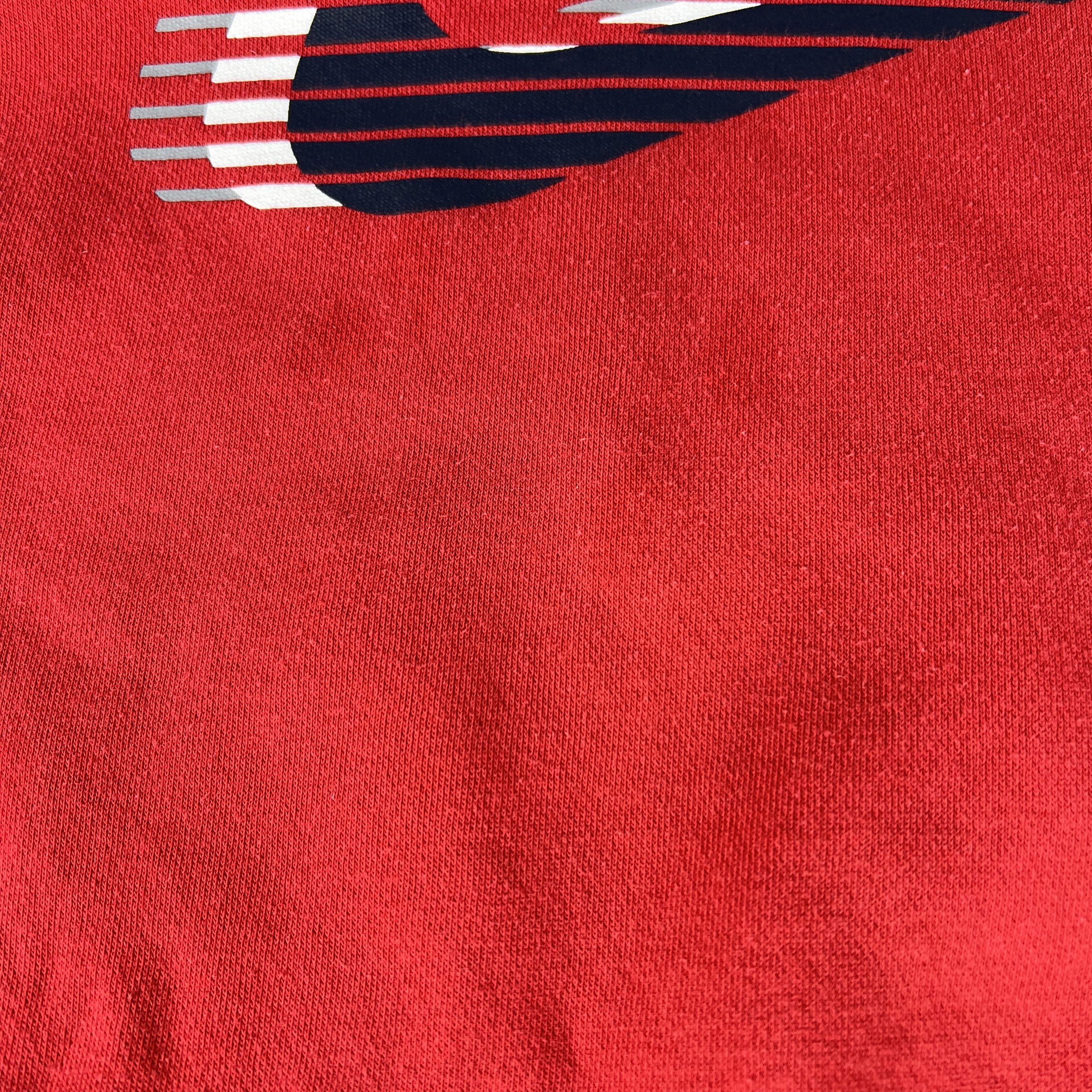 Nike Nike Sweatshirt Red Faded Check Chest Swoosh Logo Hoodie Size US L / EU 52-54 / 3 - 3 Thumbnail