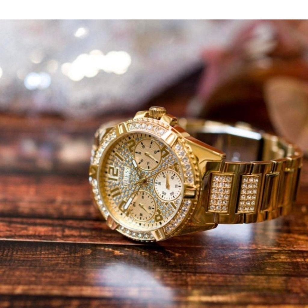 Guess Guess Lady Frontier W1156L2 watch features a luxurious gold- Size ONE SIZE - 2 Thumbnail