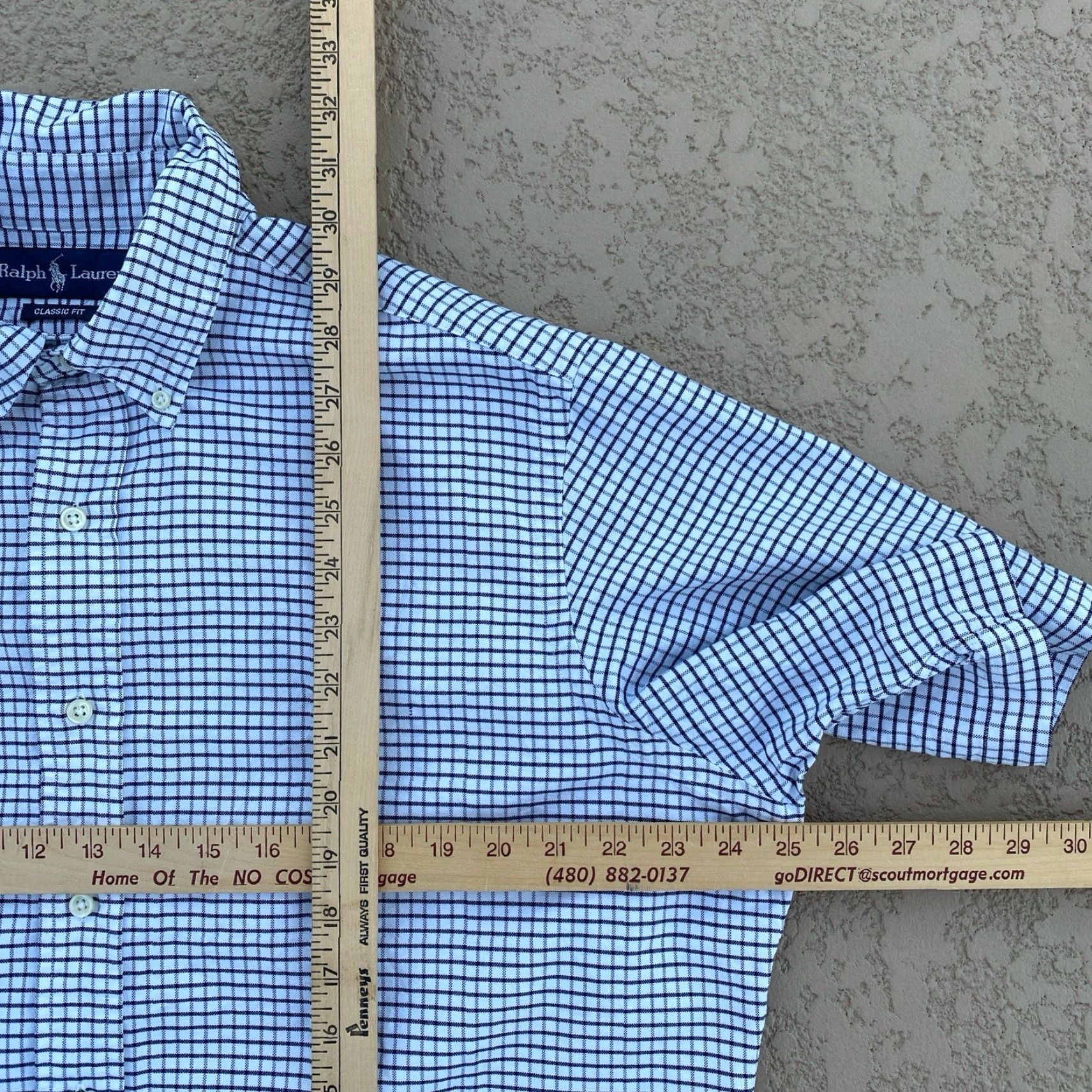 Polo Ralph Lauren Polo Ralph Lauren Shirt Mens L Classic Fit Black White Gingham Check Size US L / EU 52-54 / 3 - 5 Thumbnail