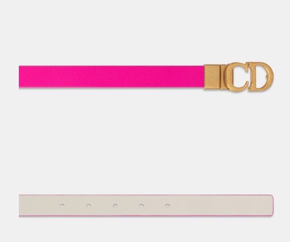 Dior o1w1db11024 Size: OS / Reversible Saddle Belt in Pink Size ONE SIZE - 3 Thumbnail