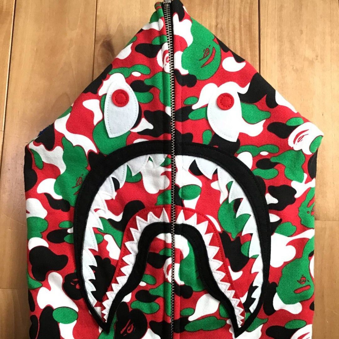 Bape 2024 🔥DUBAI Store Camo🔥 BAPE shark full zip hoodie APE Size US XL / EU 56 / 4 - 4 Thumbnail
