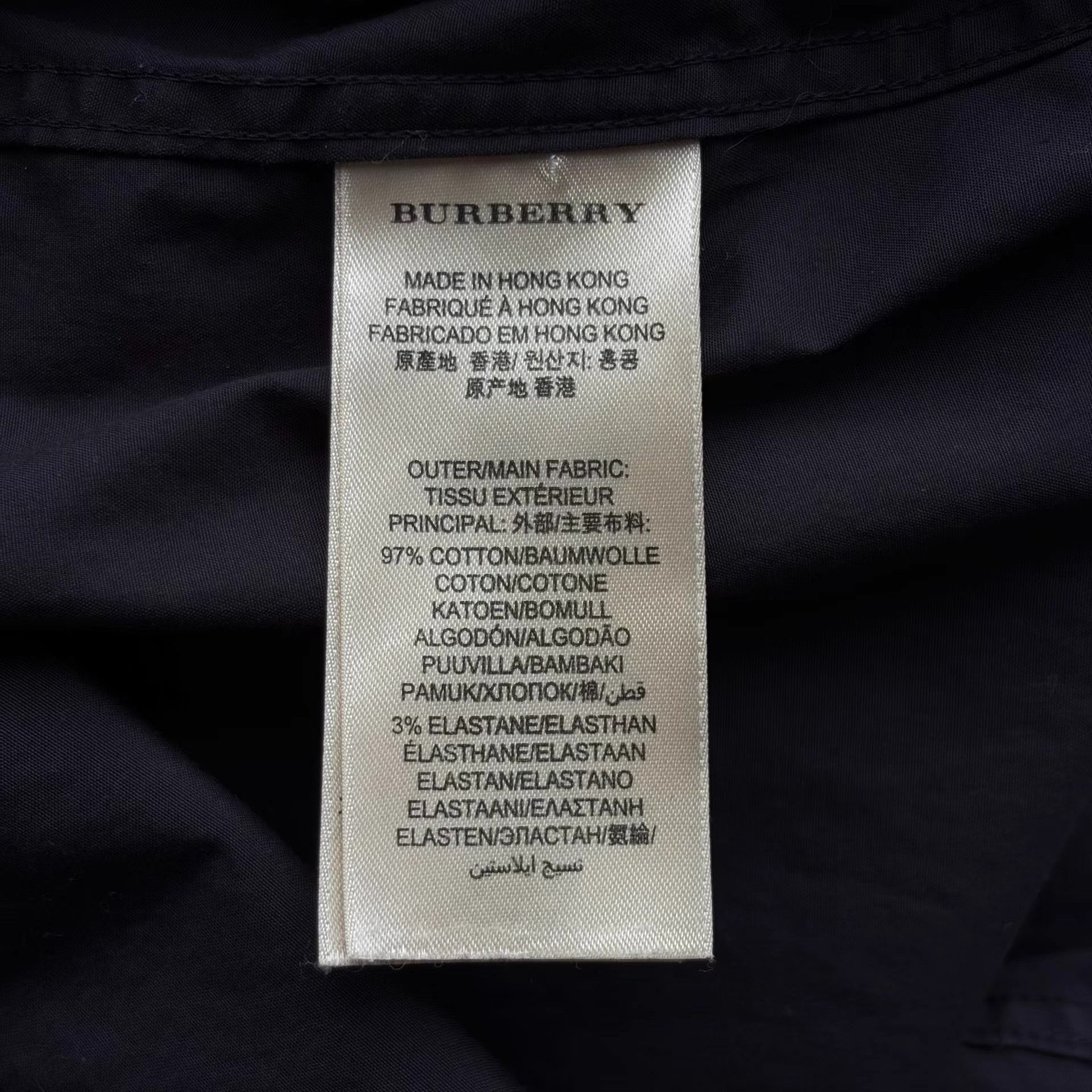 Burberry Burberry Check Panel Black Shirt K4 Size US M / EU 48-50 / 2 - 7 Thumbnail
