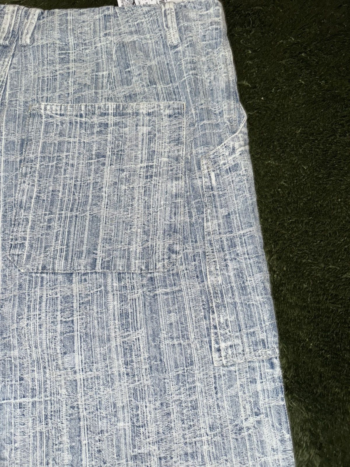 Zara [36] ZARA Relaxed Jacquard Bermuda Denim Pants Light Indigo Size US 36 / EU 52 - 9 Thumbnail