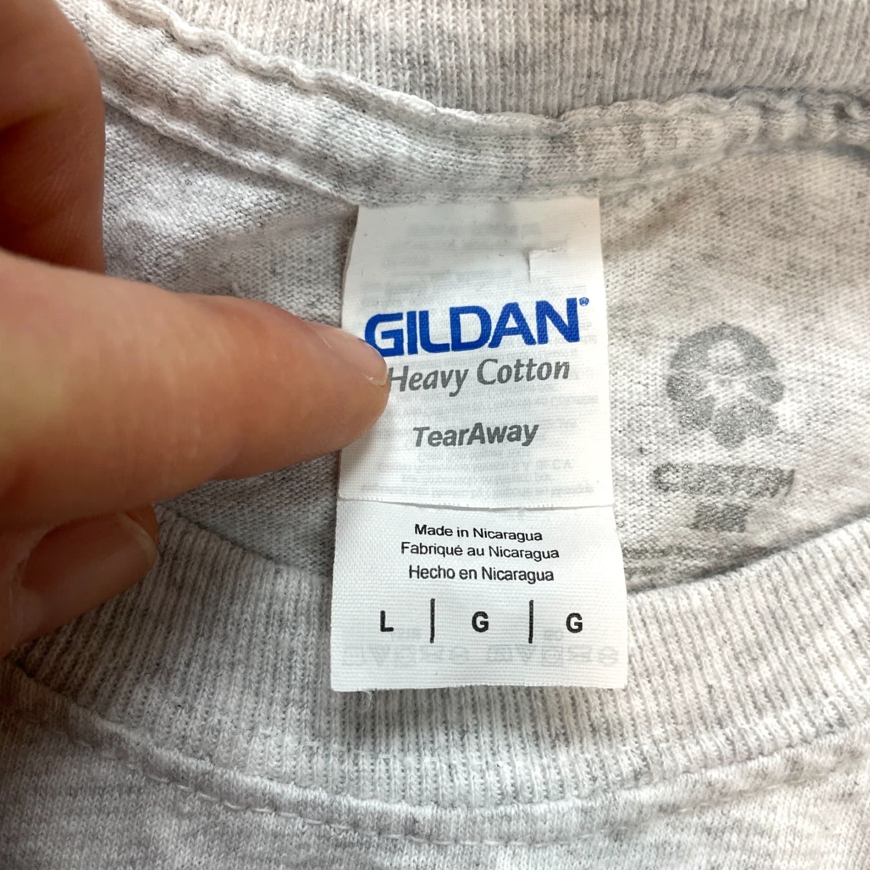 Gildan Gildan Heavy Cotton Shirt Adult Large Gray Long Sleeve True Dance Challenge Crew Shirt Mens Size US L / EU 52-54 / 3 - 3 Thumbnail