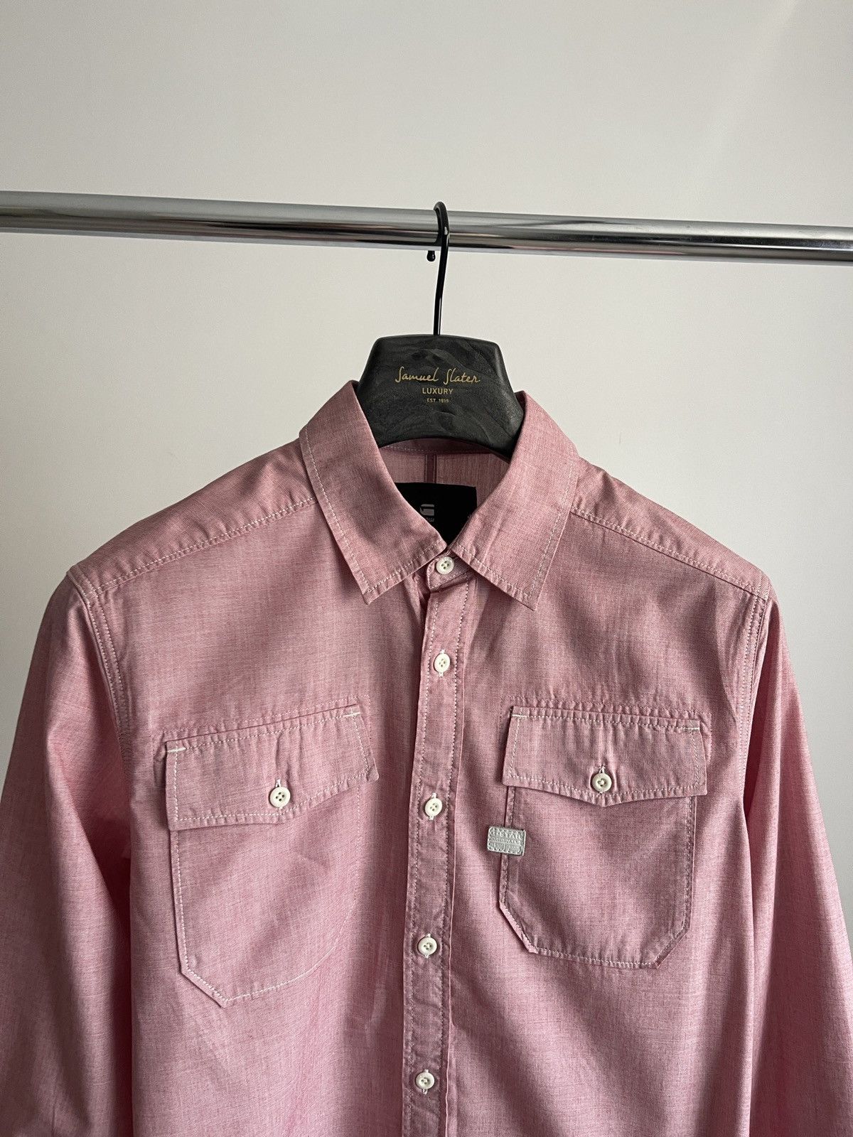 G-Star G-Star RAW Landoh Shirt – Pink Melange M Size US M / EU 48-50 / 2 - 2 Thumbnail