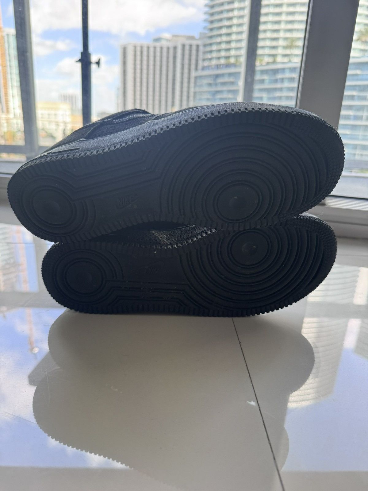 Nike × Stussy Stussy AF1 Triple Black Nike Size US 8.5 / EU 41-42 - 5 Thumbnail