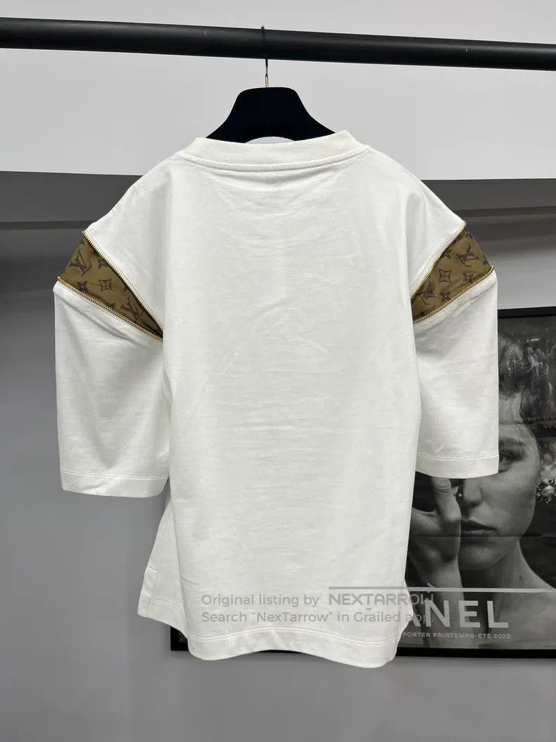 Louis Vuitton Louis Vuitton Old Flower Patchwork Zipper short sleeves Size M / US 6-8 / IT 42-44 - 3 Thumbnail