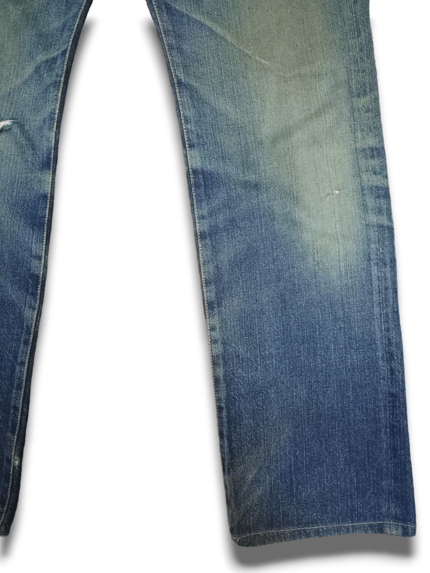45rpm Vintage Japanese 45Rpm Mud Wash Distressed Loose Jeans Size US 26 / EU 42 - 8 Thumbnail