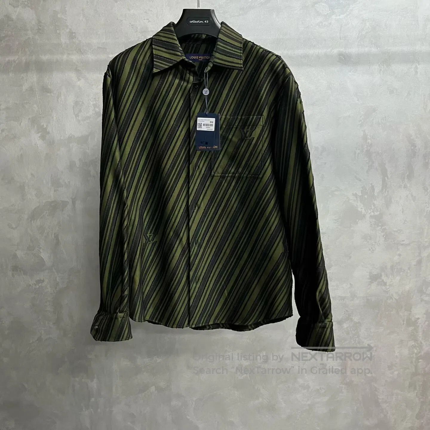 Louis Vuitton Louis Vuitton Long-sleeved shirt with striped square colla Size US M / EU 48-50 / 2 - 1 Thumbnail