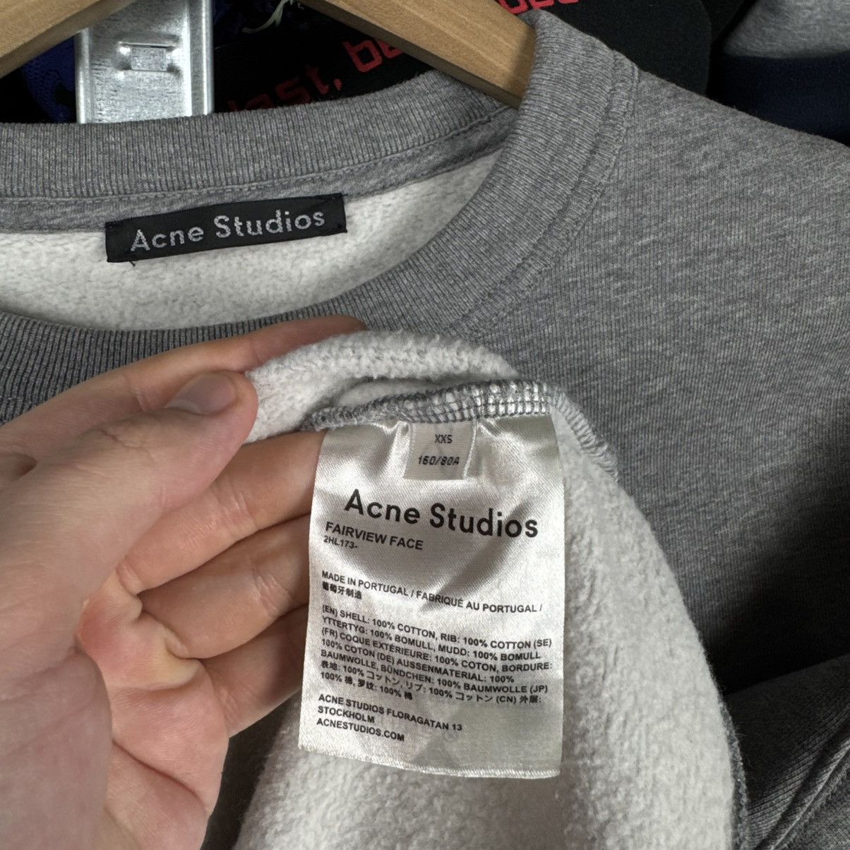 Acne Studios ACNE STUDIOS FAIRVIEW FACE SWEATSHIRT CREWNECK XXS Size US XXS / EU 40 - 5 Thumbnail