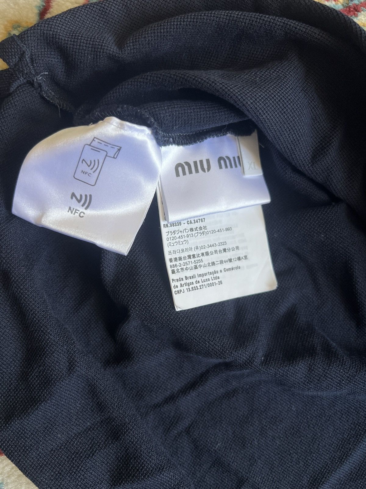 Miu Miu Miu Miu Short Sleeve Tee Size US XL / EU 56 / 4 - 3 Thumbnail